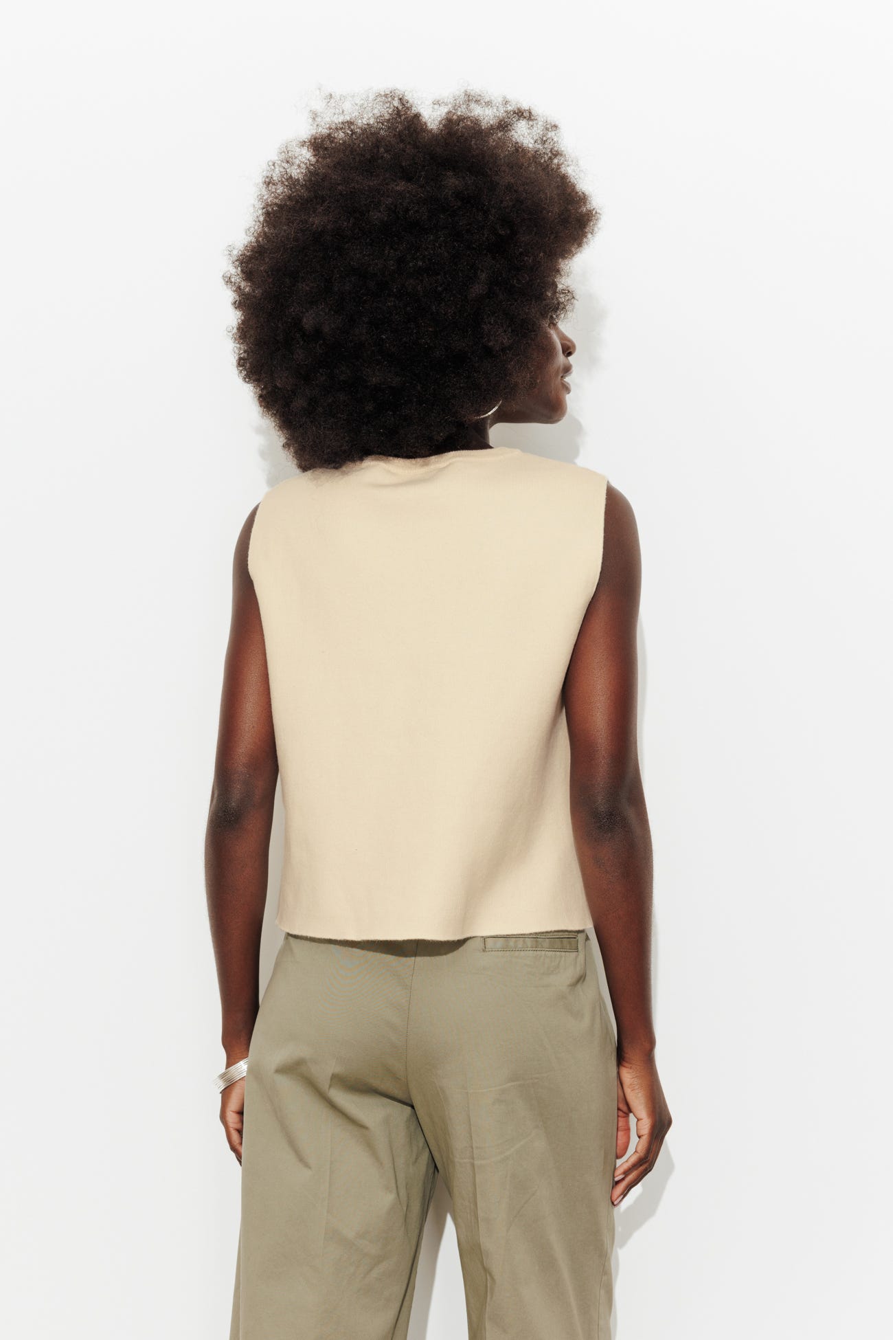 Pull sans manches femme