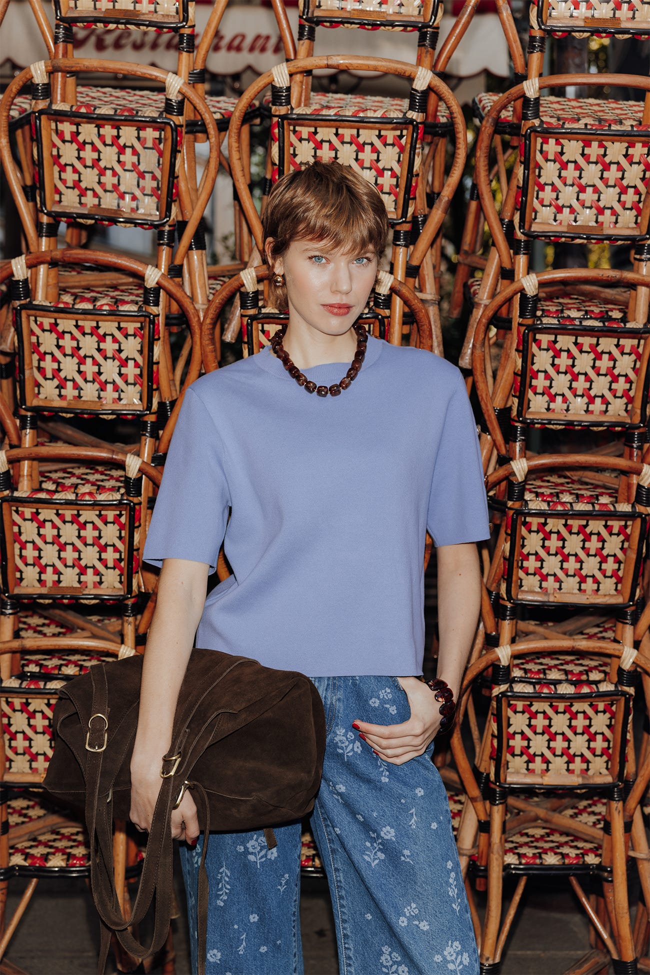 Pullover a maniche corte Donna