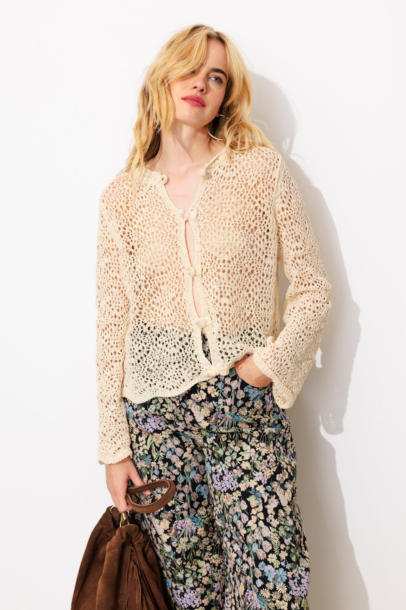 Cardigan court en crochet