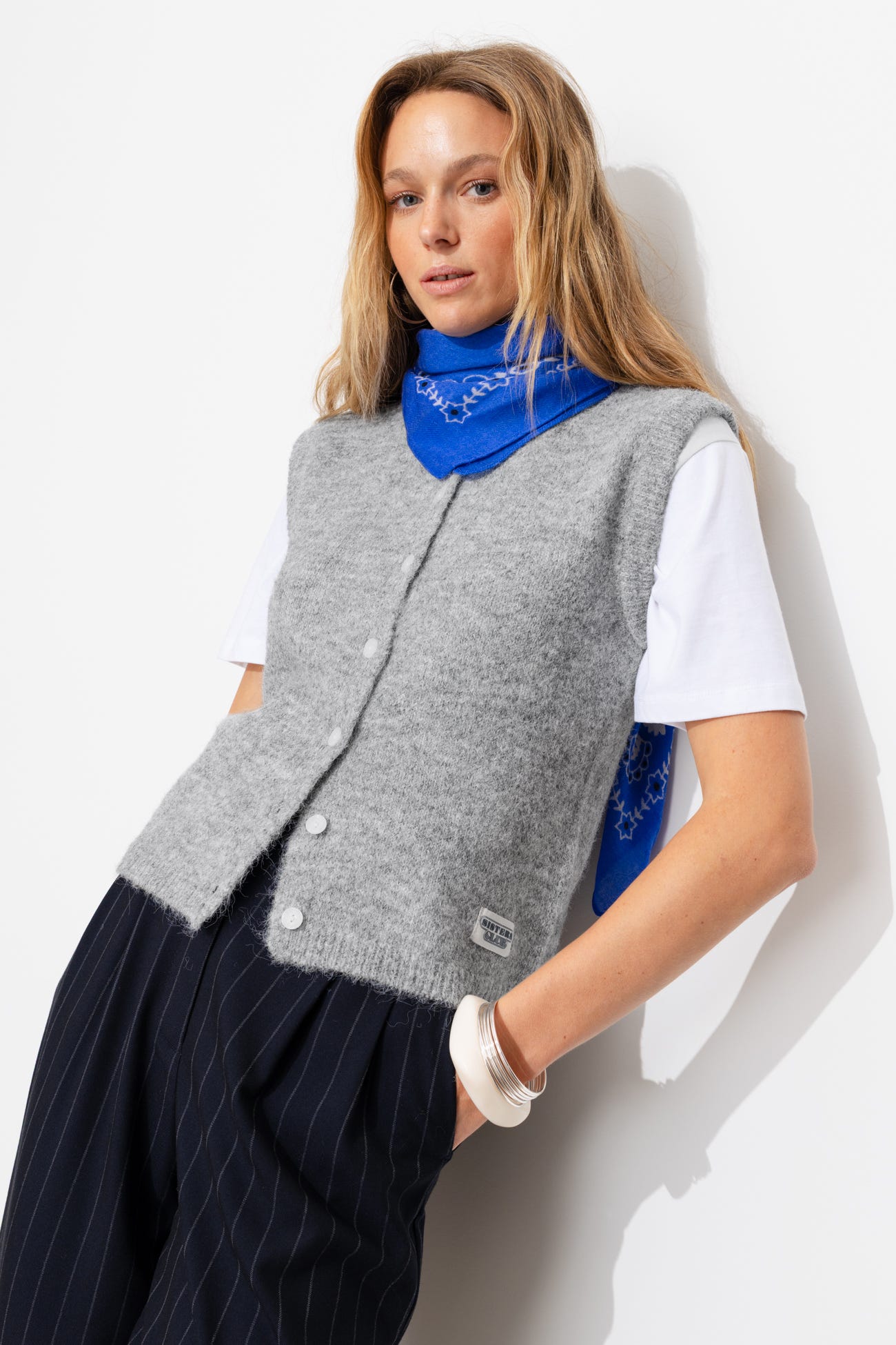 Cardigan sans manches Femme