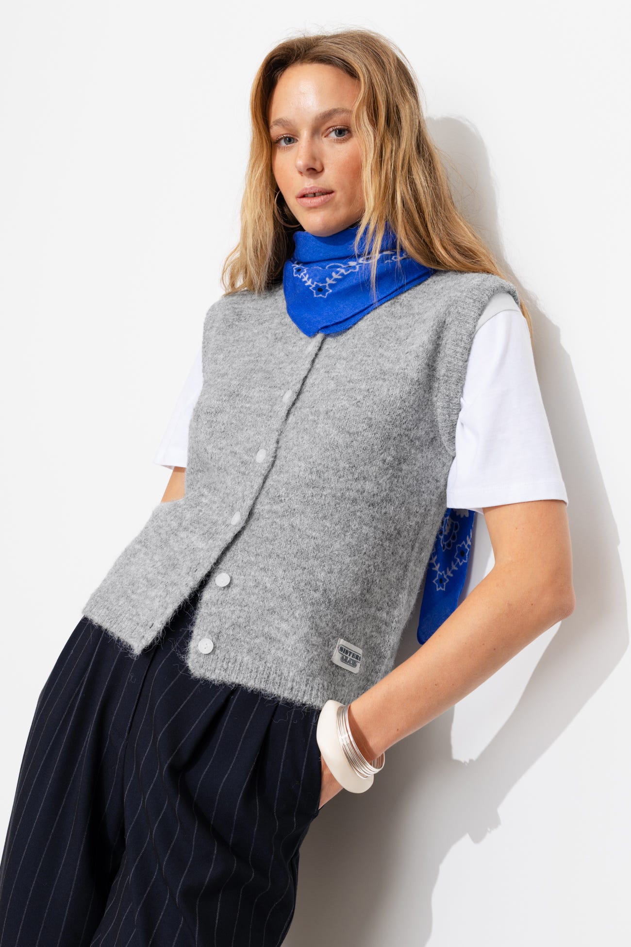 Cardigan sans manches Femme
