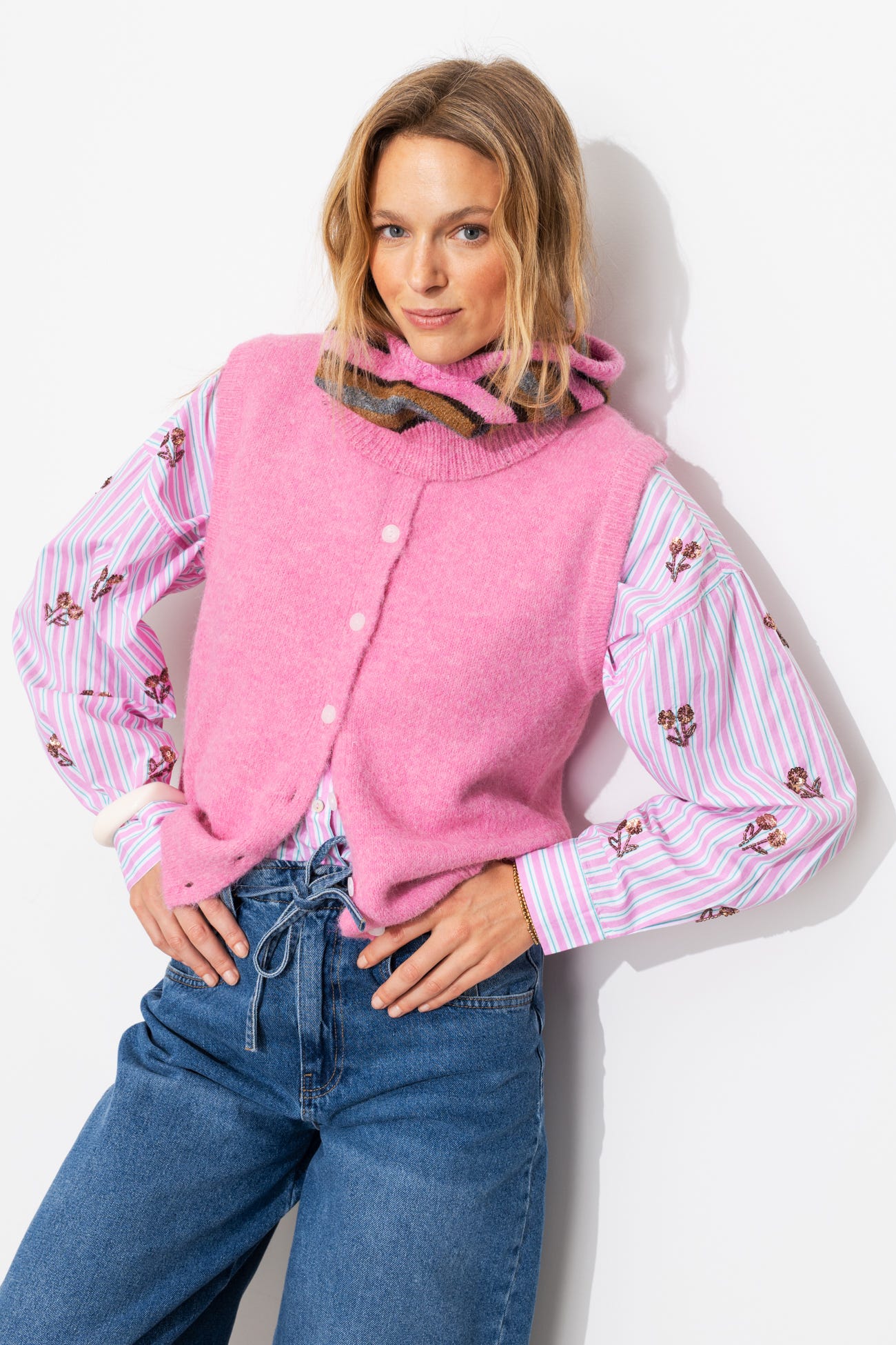 Cardigan sans manches Femme