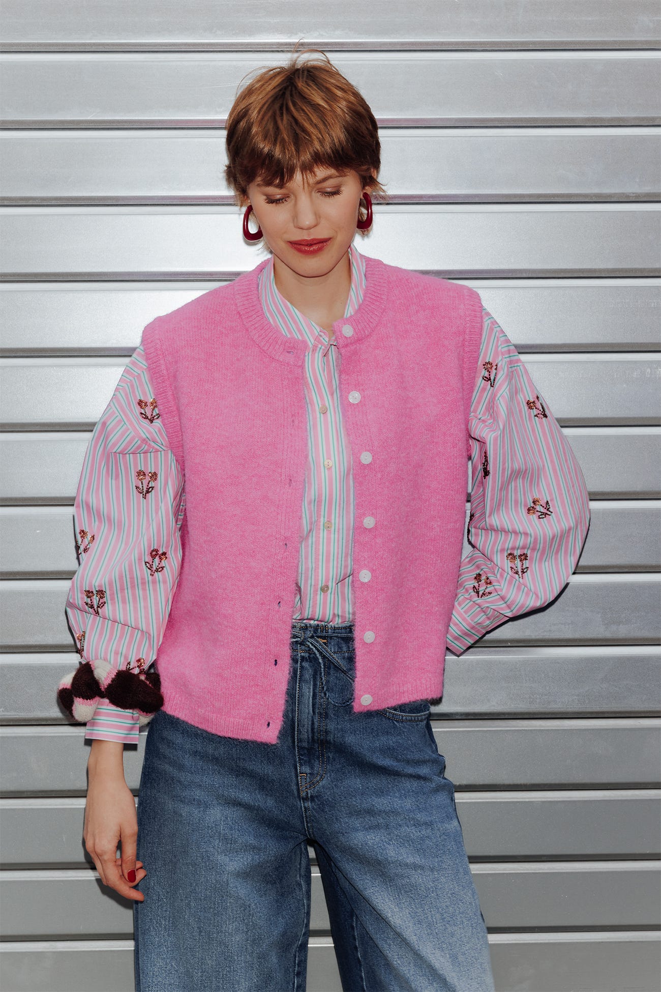 Cardigan sans manches Femme