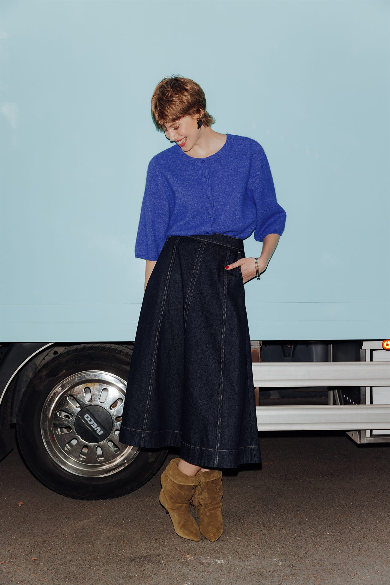 Pull / cardigan recto verso