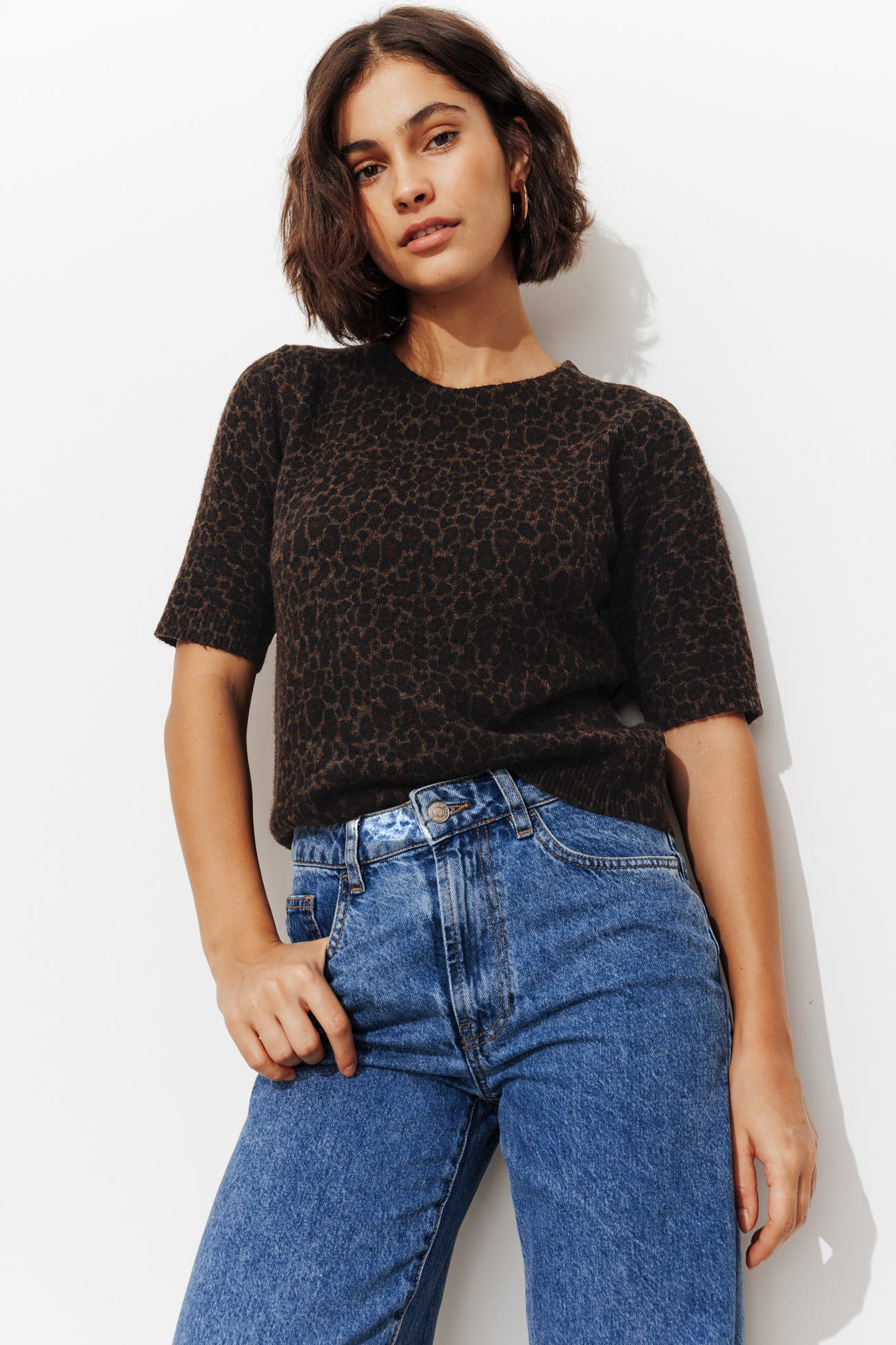 Jersey leopardo manga corta