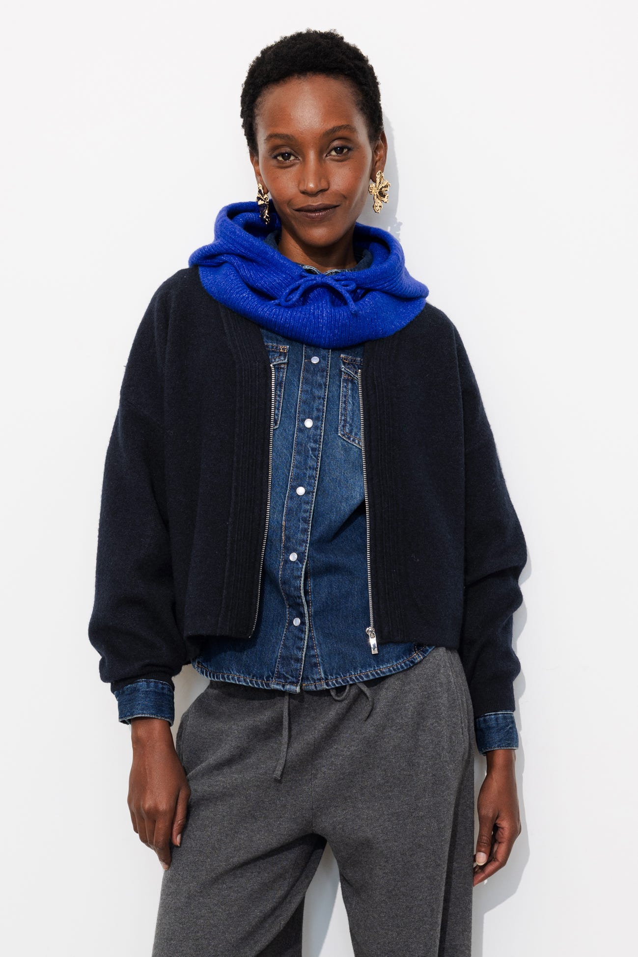 Cardigan mit V-Ausschnitt