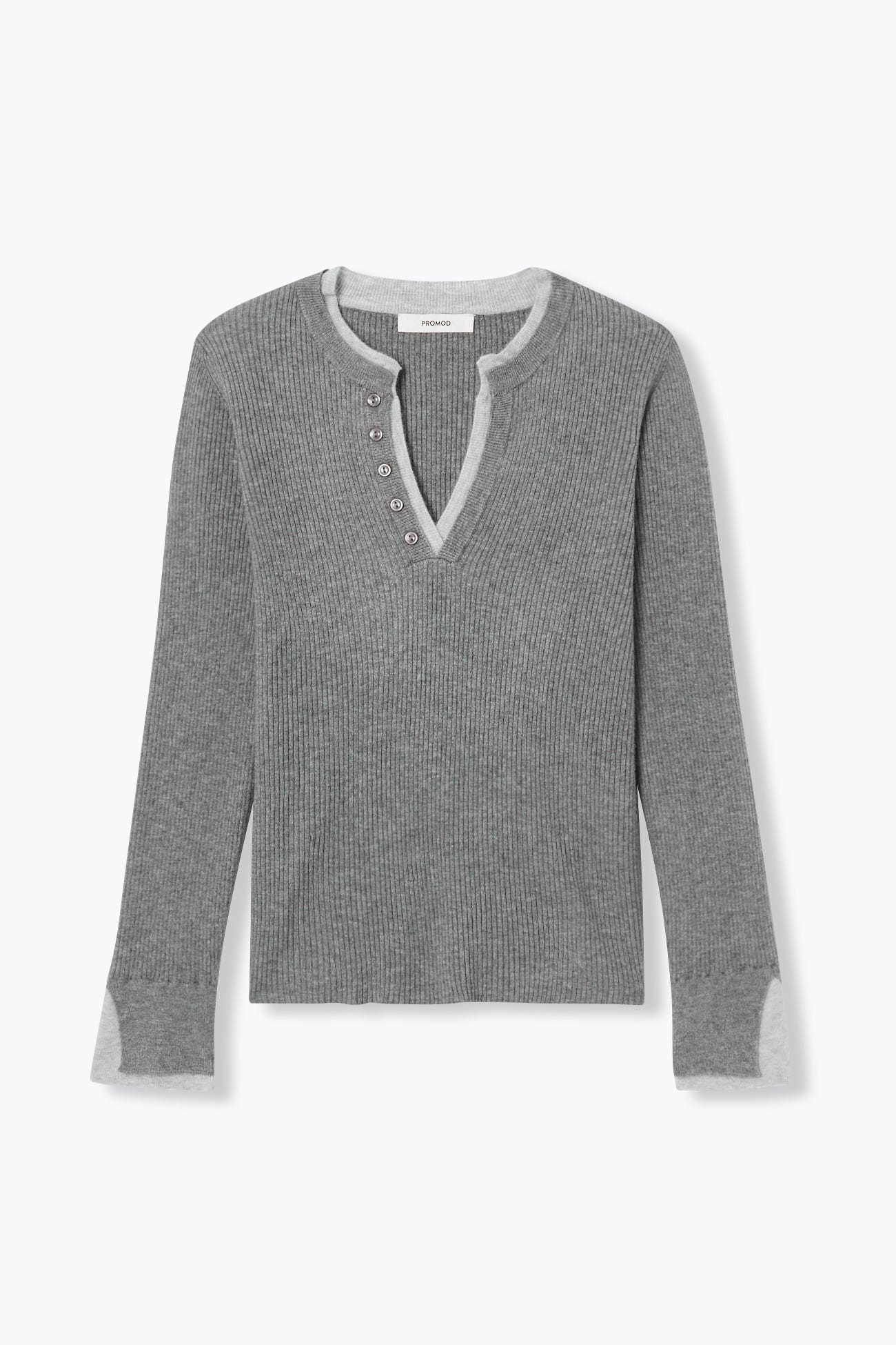 Ripp-Pullover im Lagenlook
