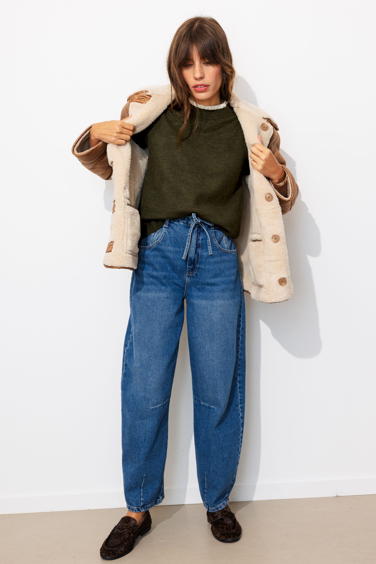 Pull détail dentelle Femme