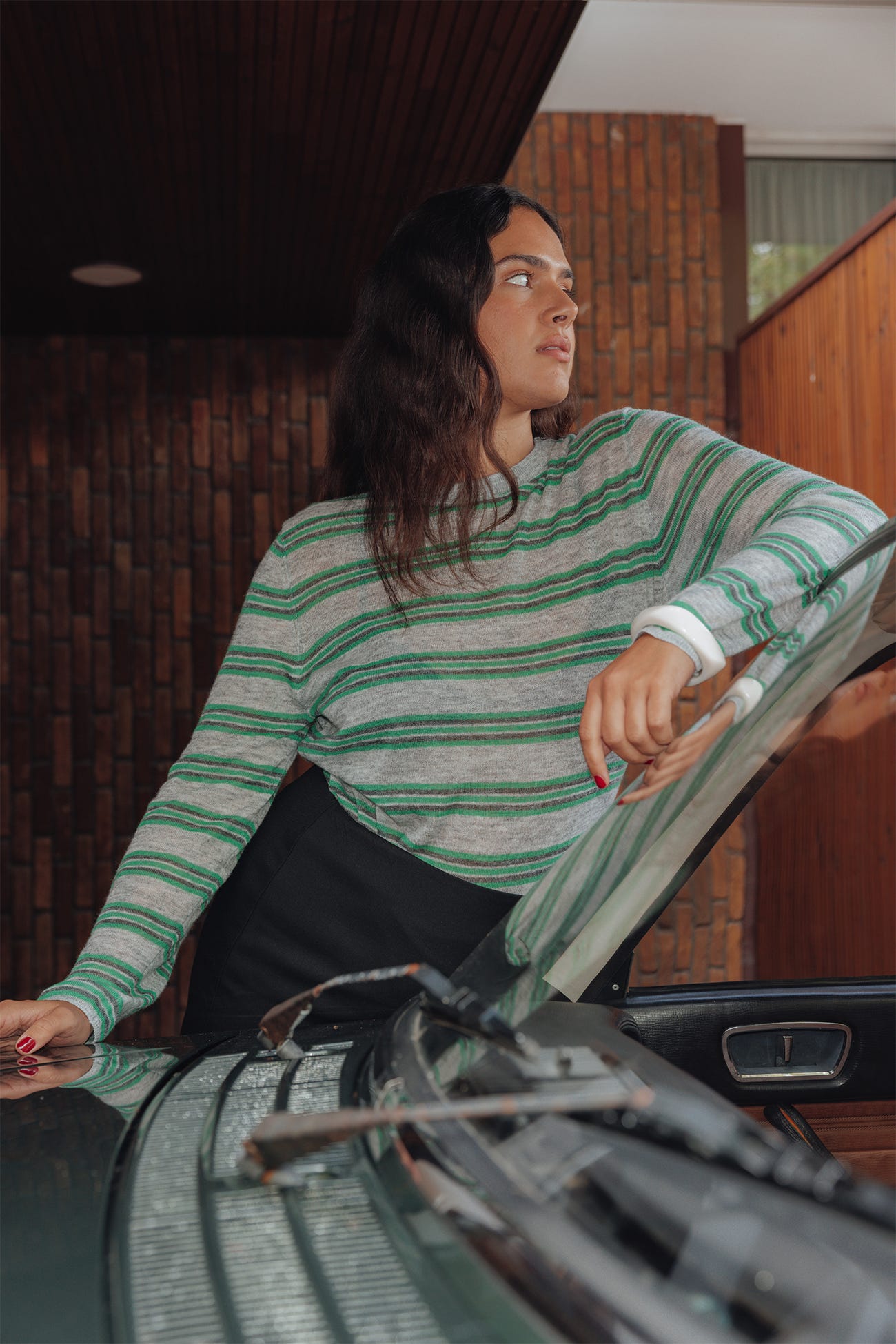 Pullover mit Wolle und Alpaka