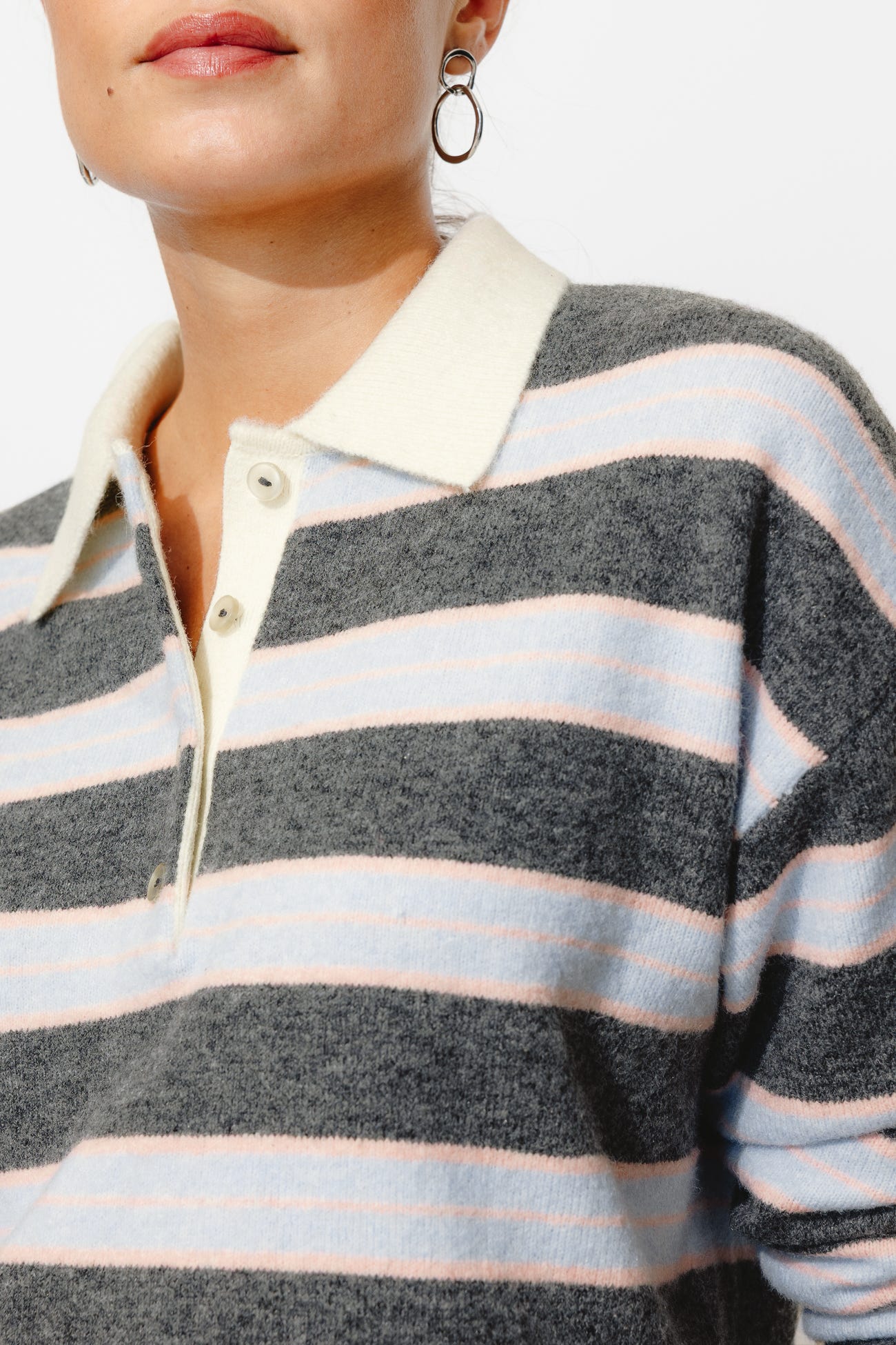 Stripey sporty jumper