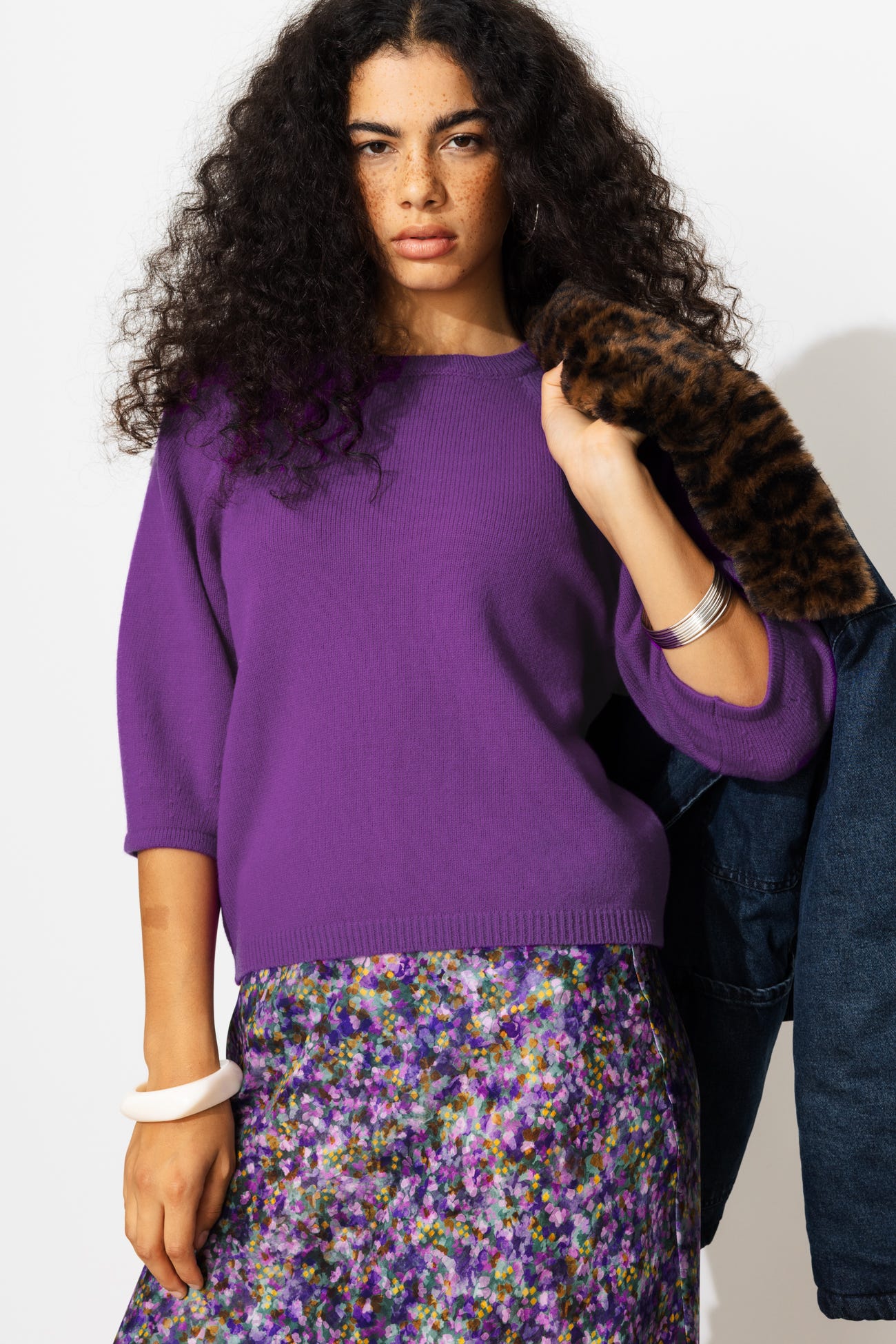 Maglione 100% lana gomito