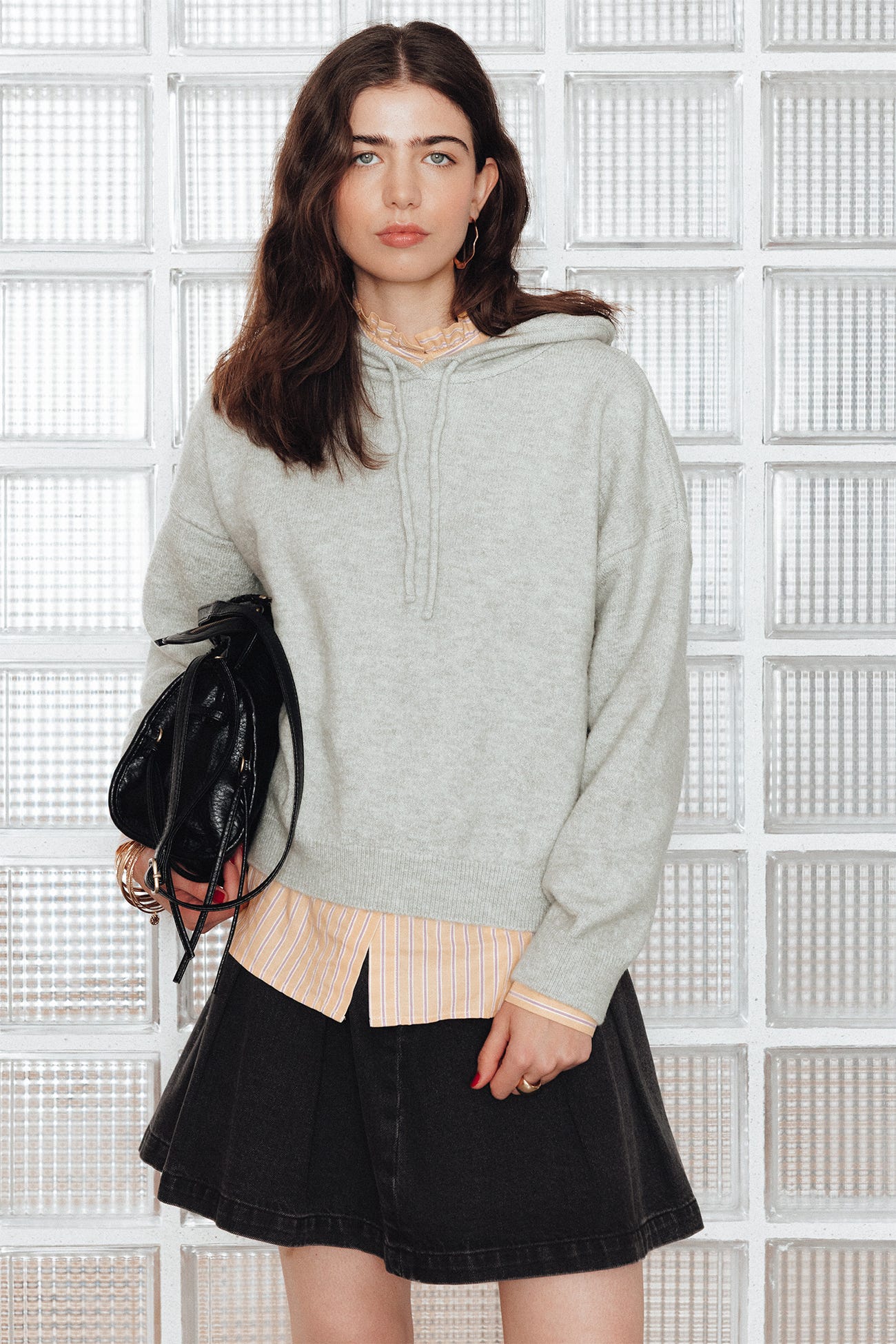 Maglione con cappuccio Donna