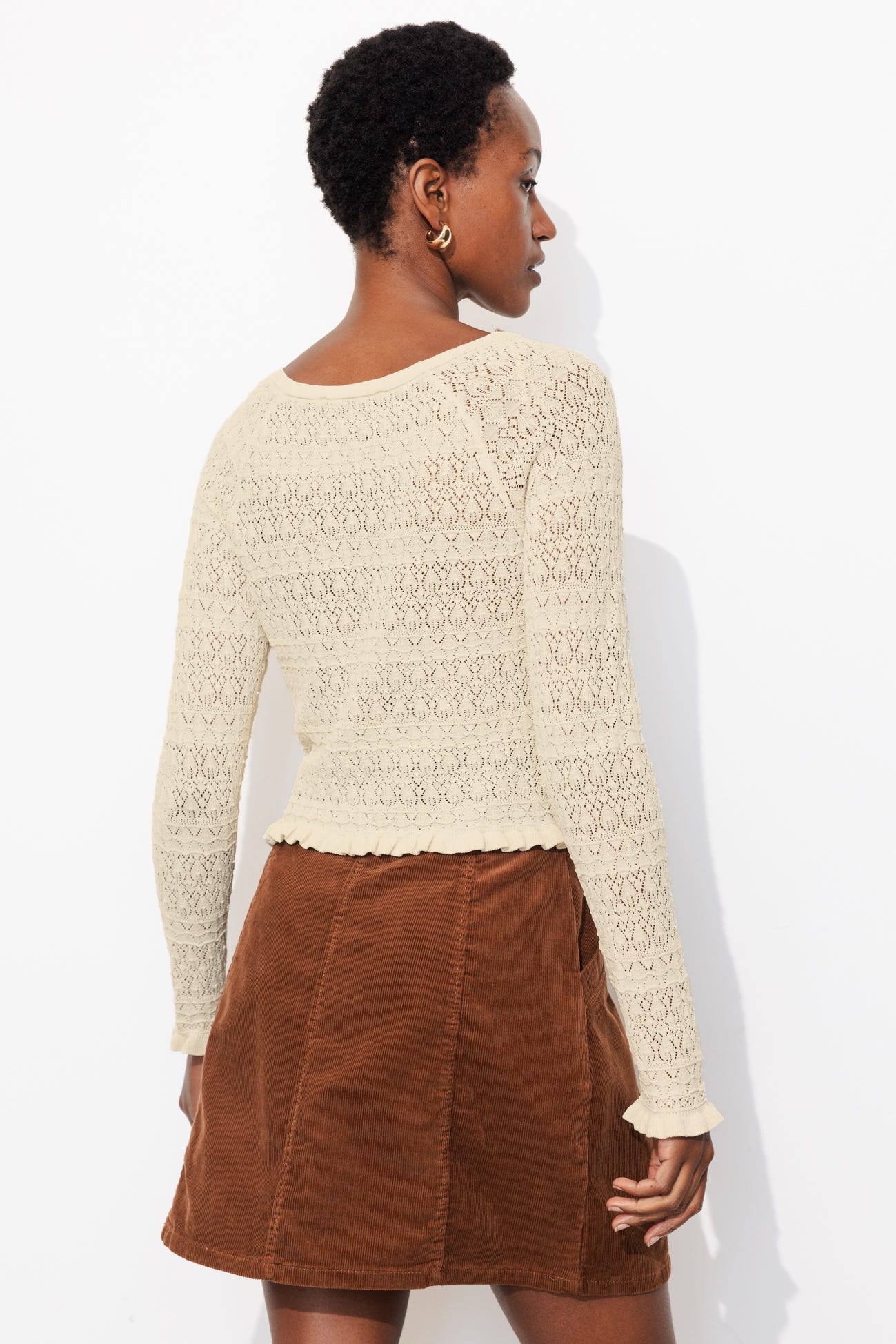 Pull en maille dentelle Femme