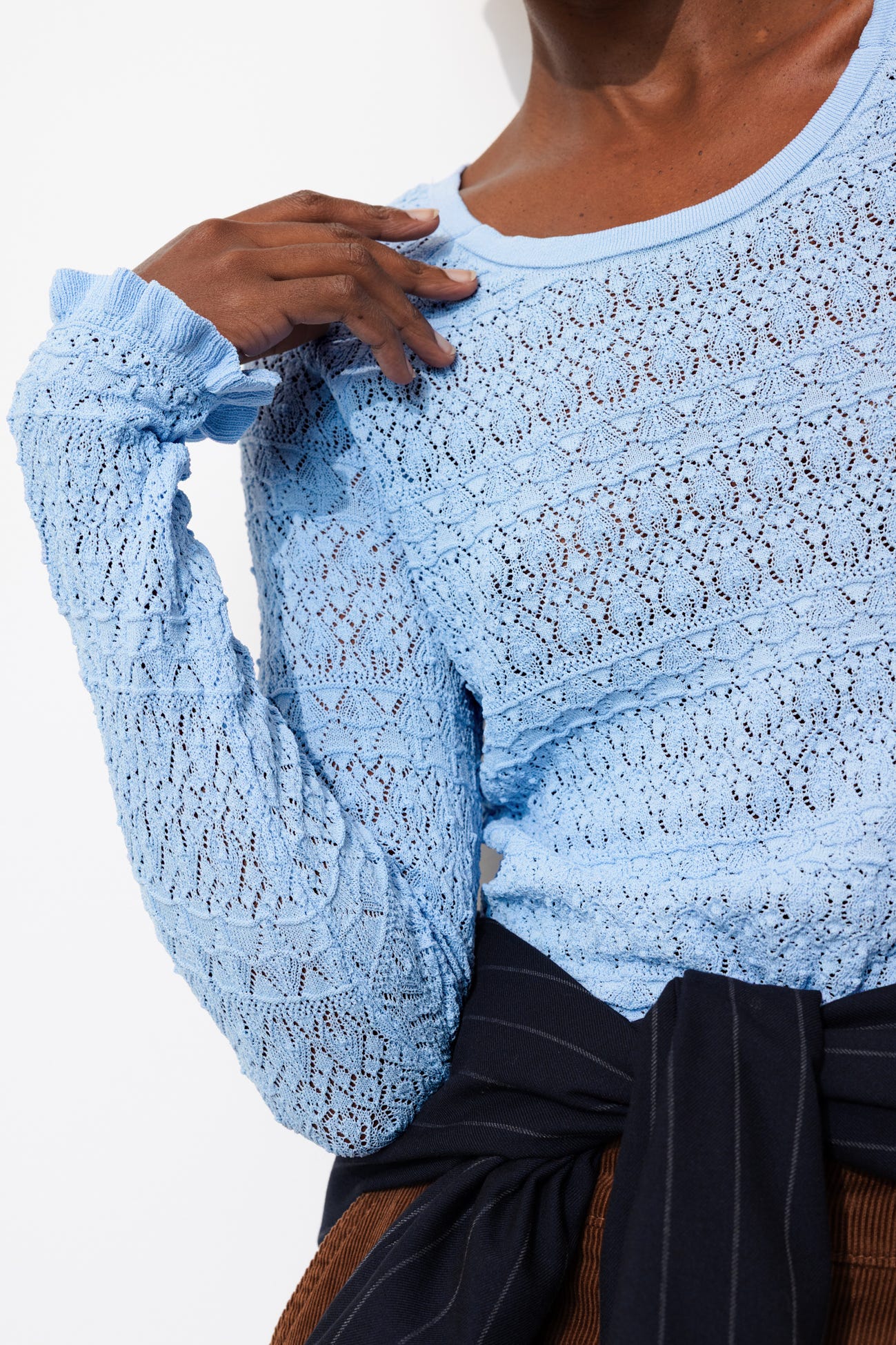 Pull en maille dentelle Femme