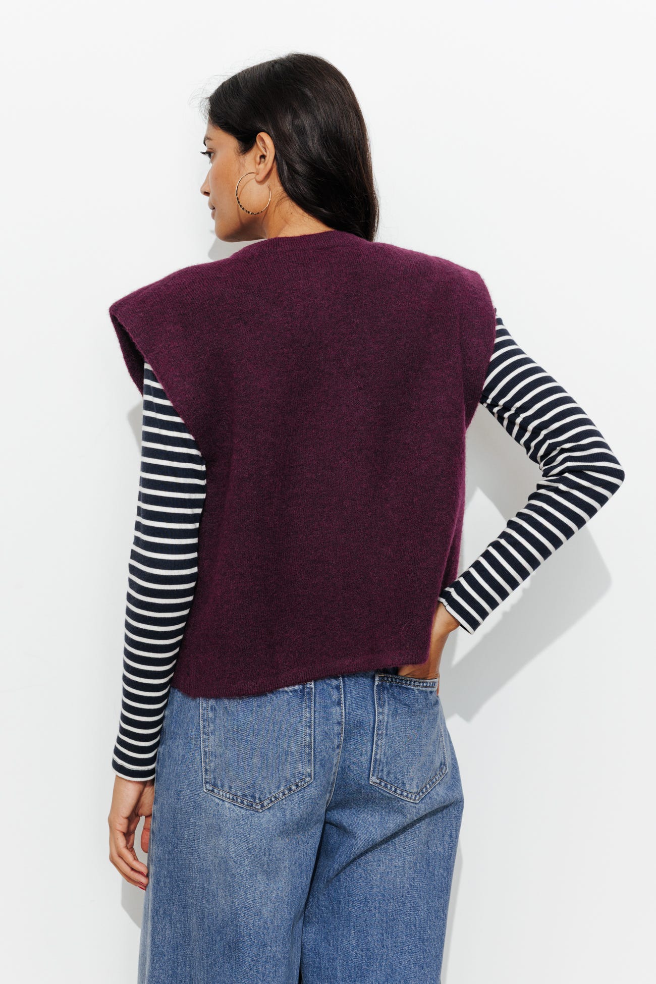 Cardigan sans manches Femme