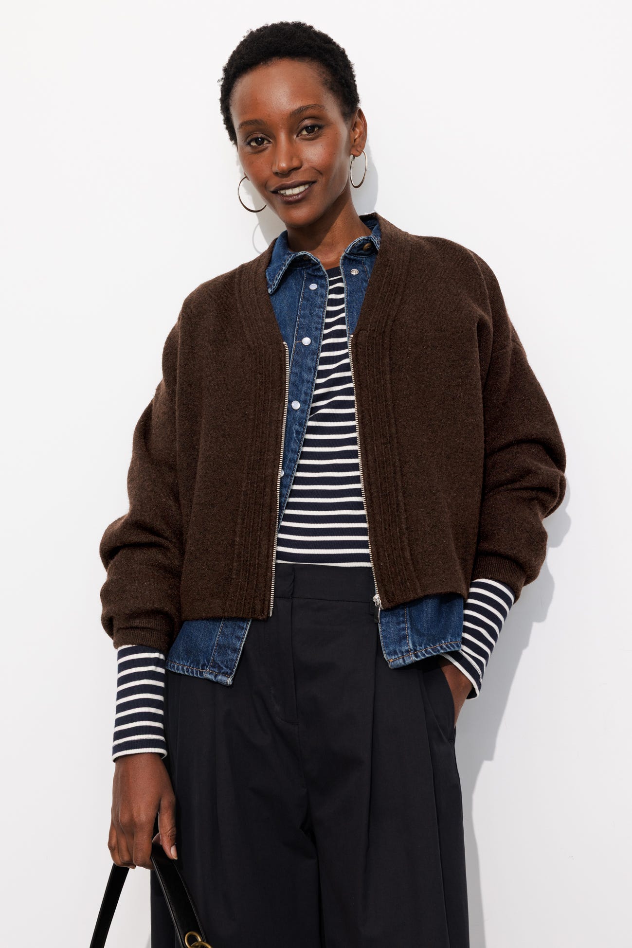 Cardigan mit V-Ausschnitt