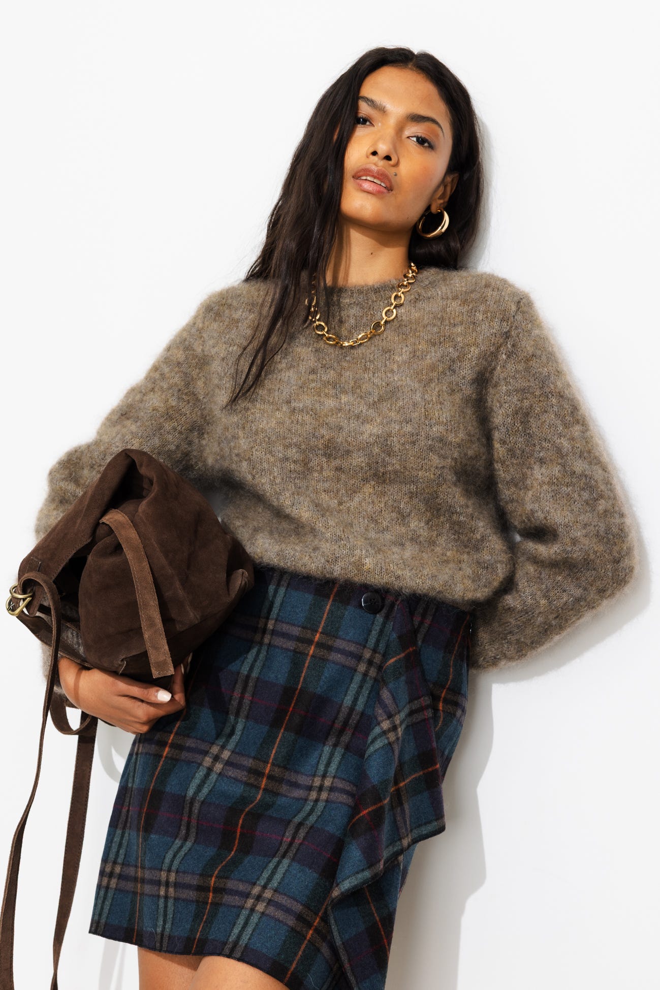 Pull en mohair mélangé Femme