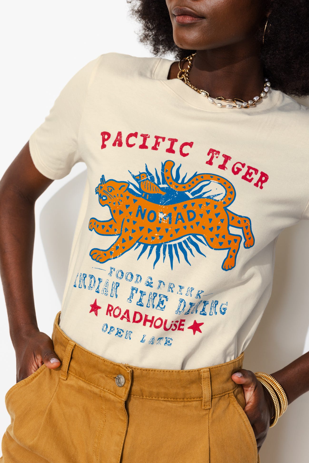 Tiger motif t-shirt