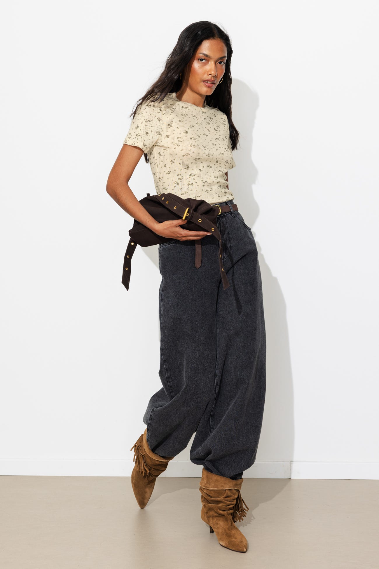 T-shirt pointelle Femme