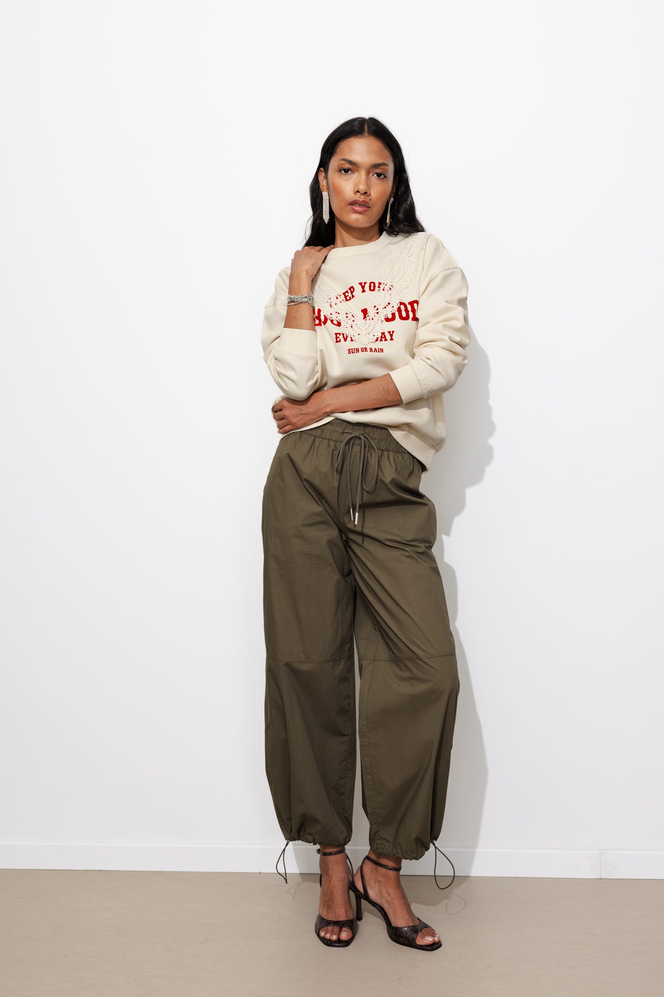 Sweat-shirt à message Femme