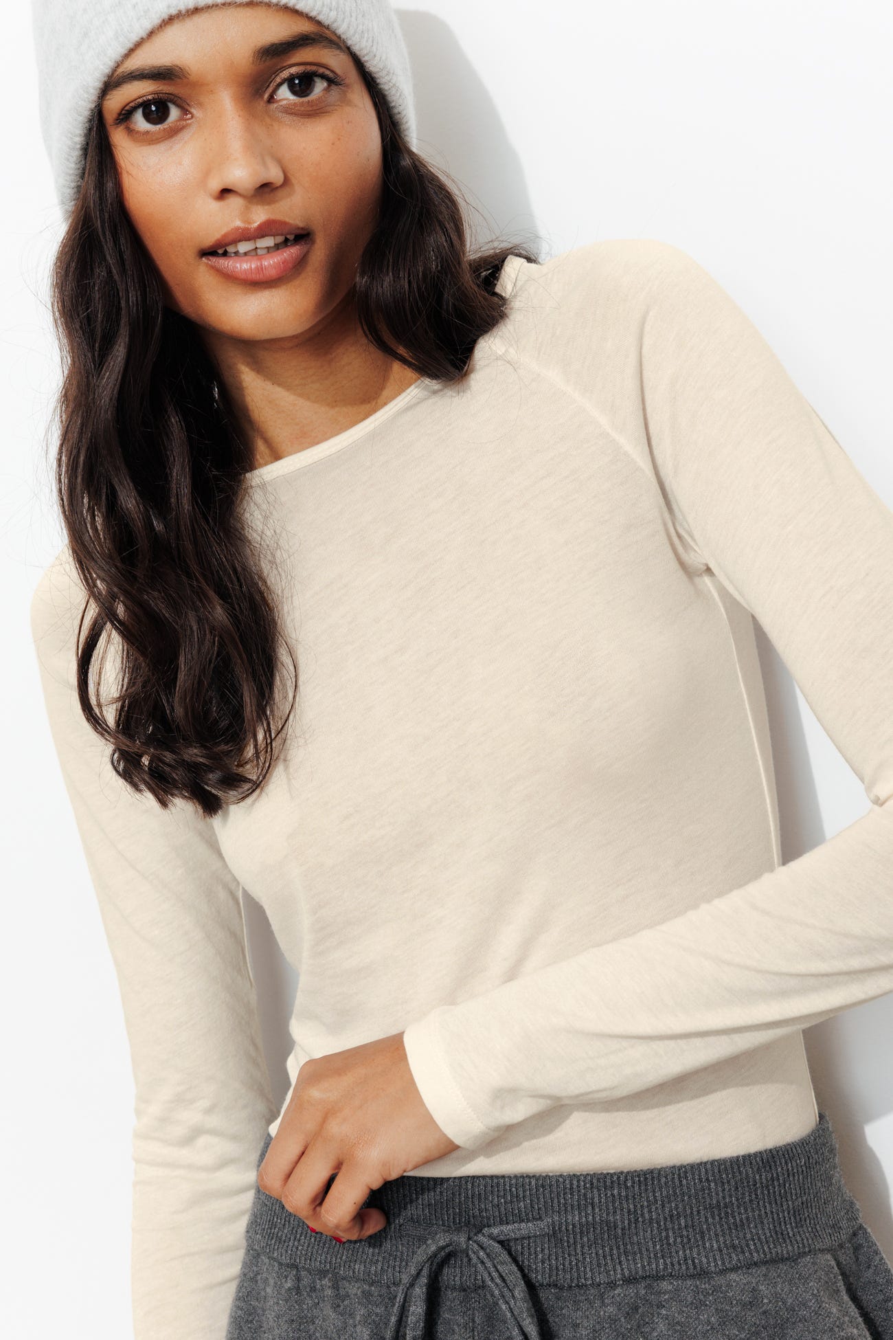 T-shirt sottile manica lunga