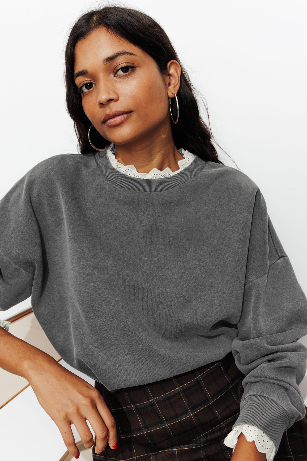 Sweatshirt im Lagenlook