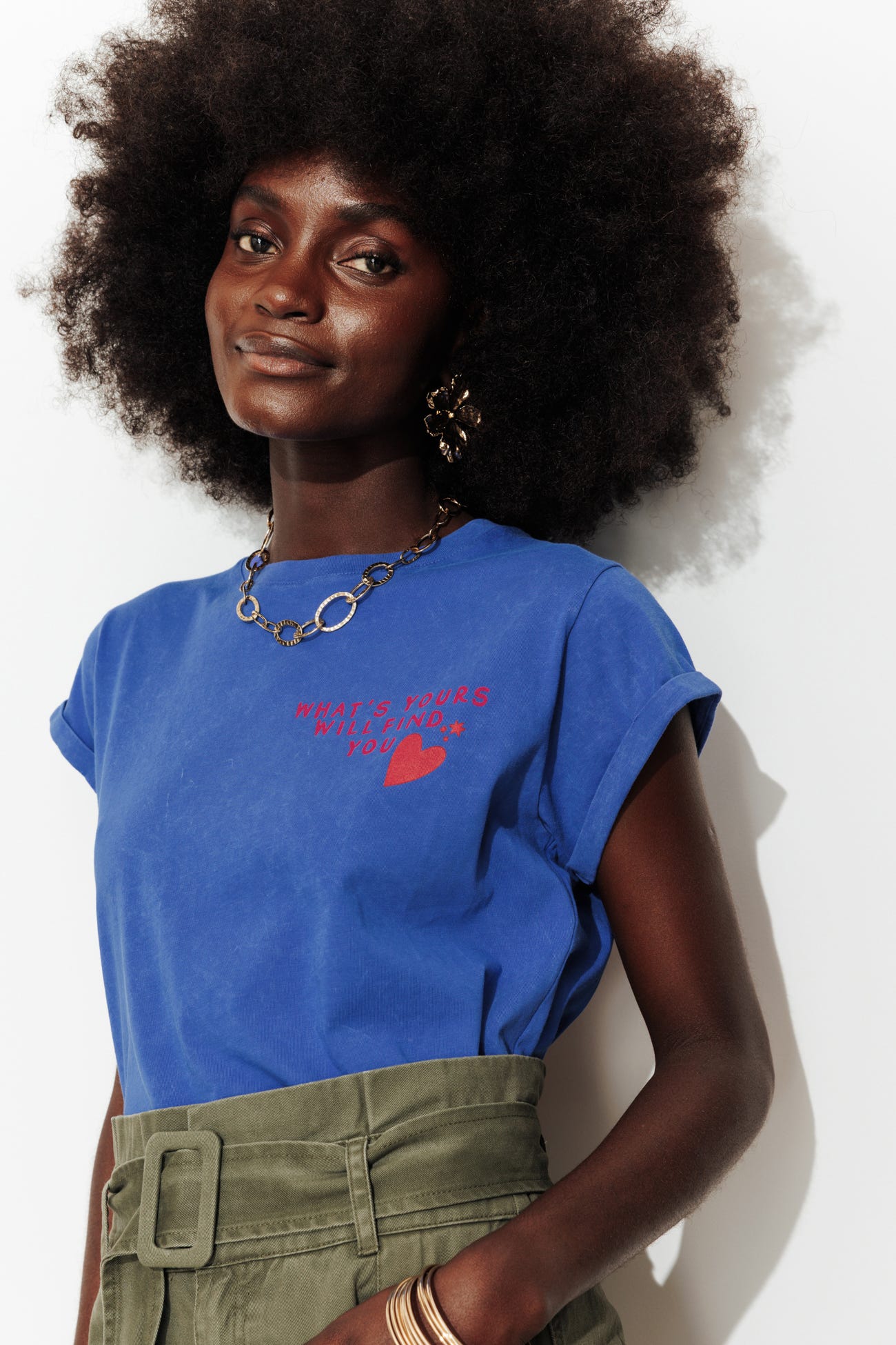 Heart slogan t-shirt 