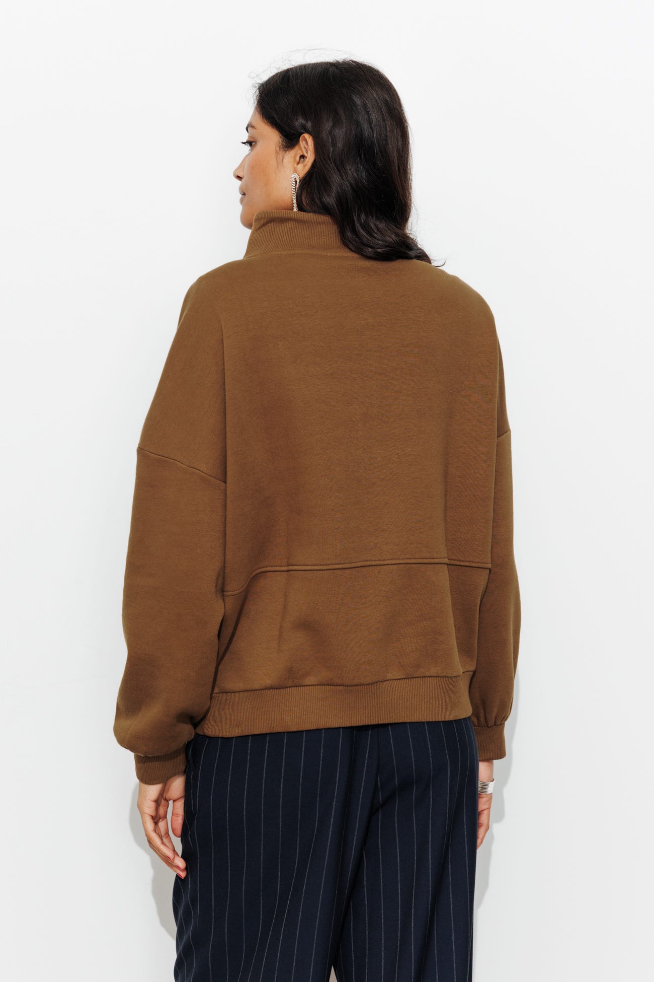 Sweatshirt mit Stehkragen