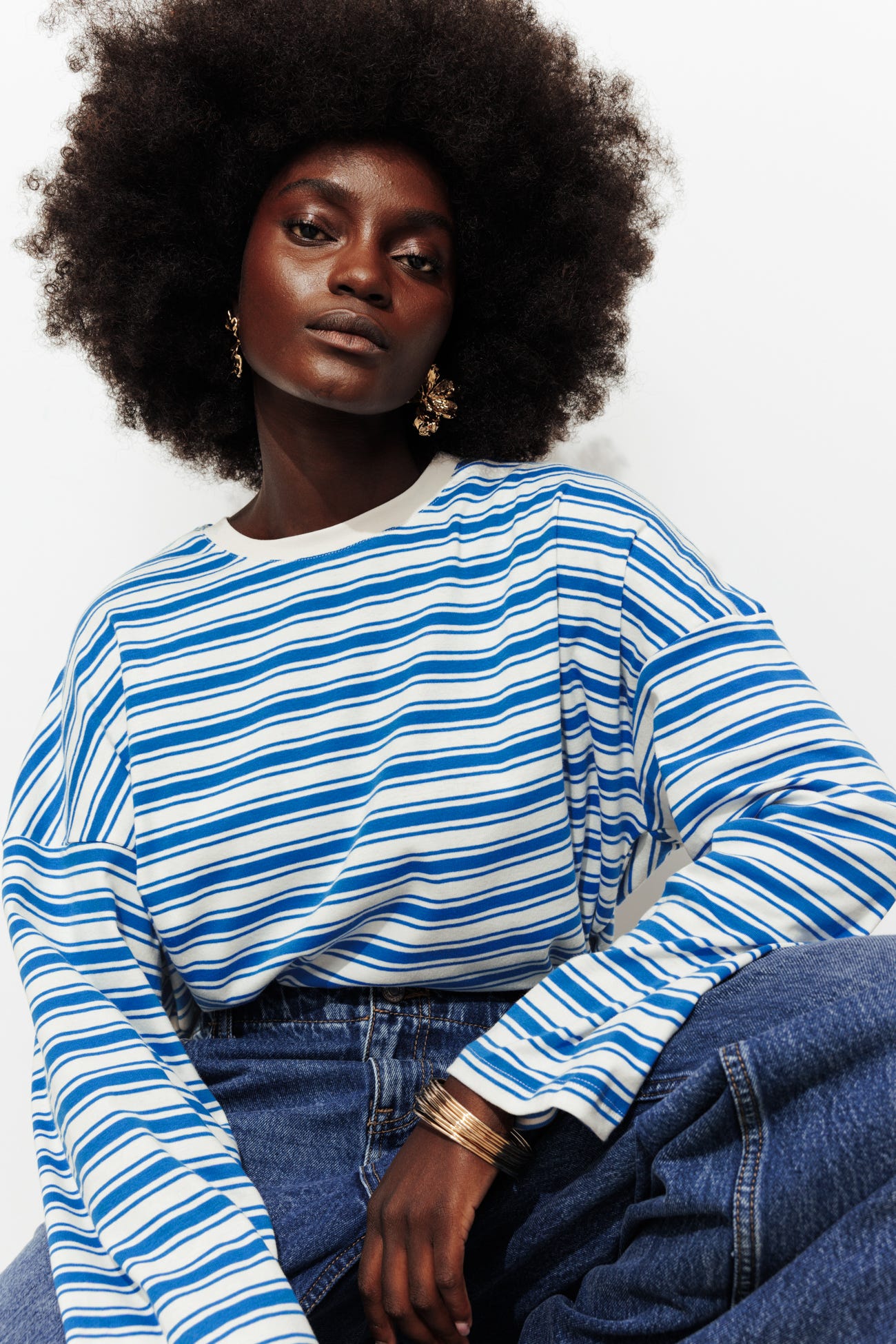 Striped jersey t-shirt 