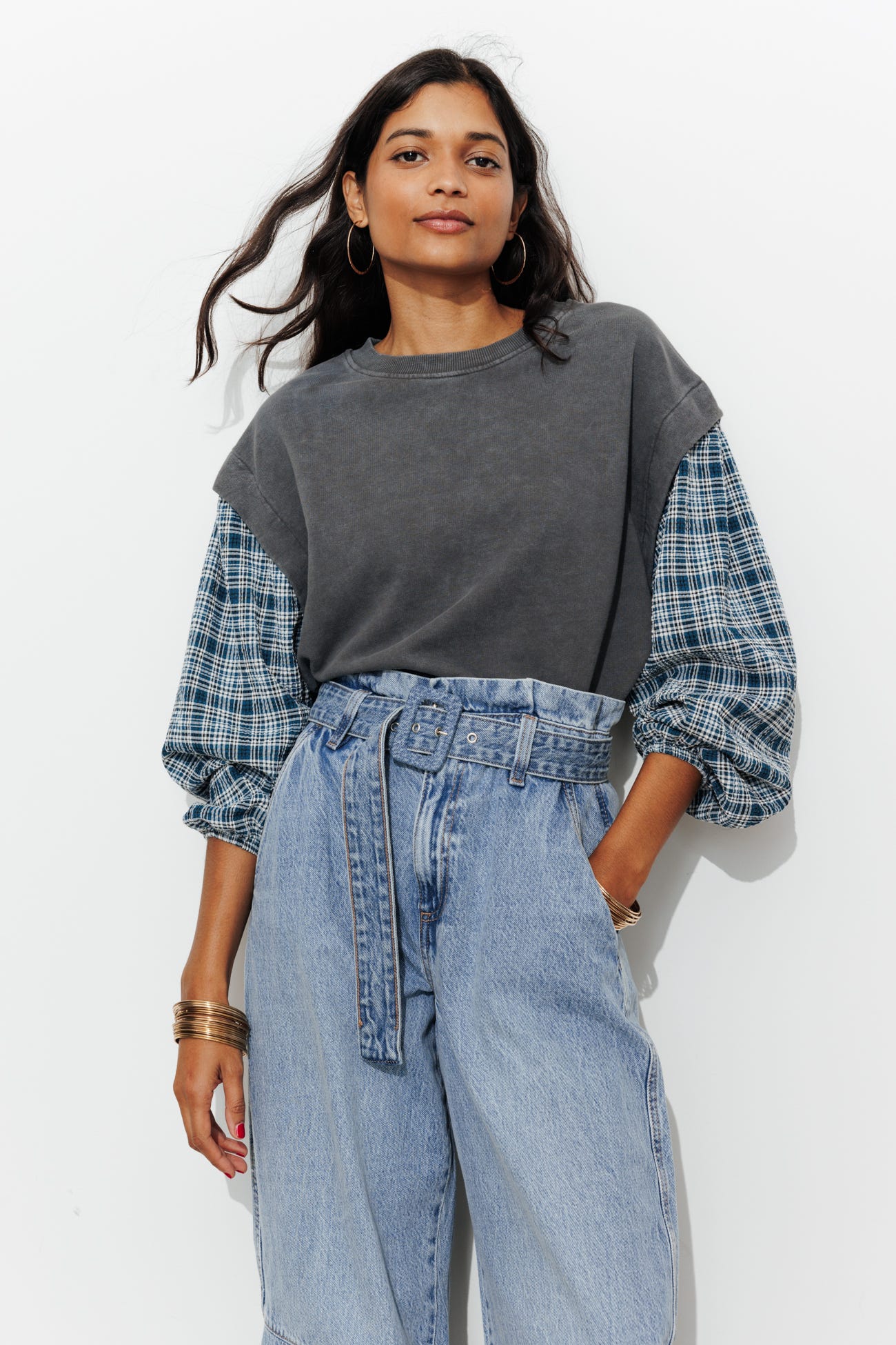 Sweatshirt im Lagenlook