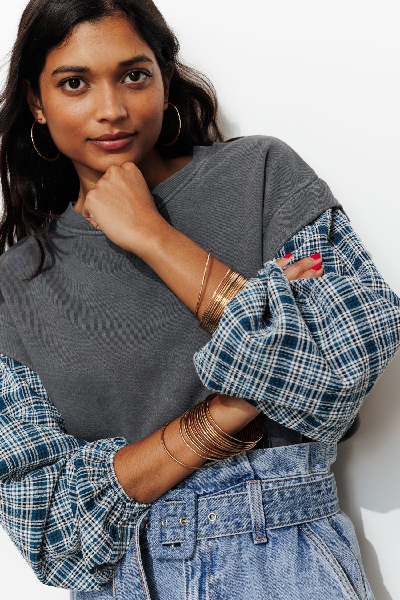 Sweatshirt im Lagenlook