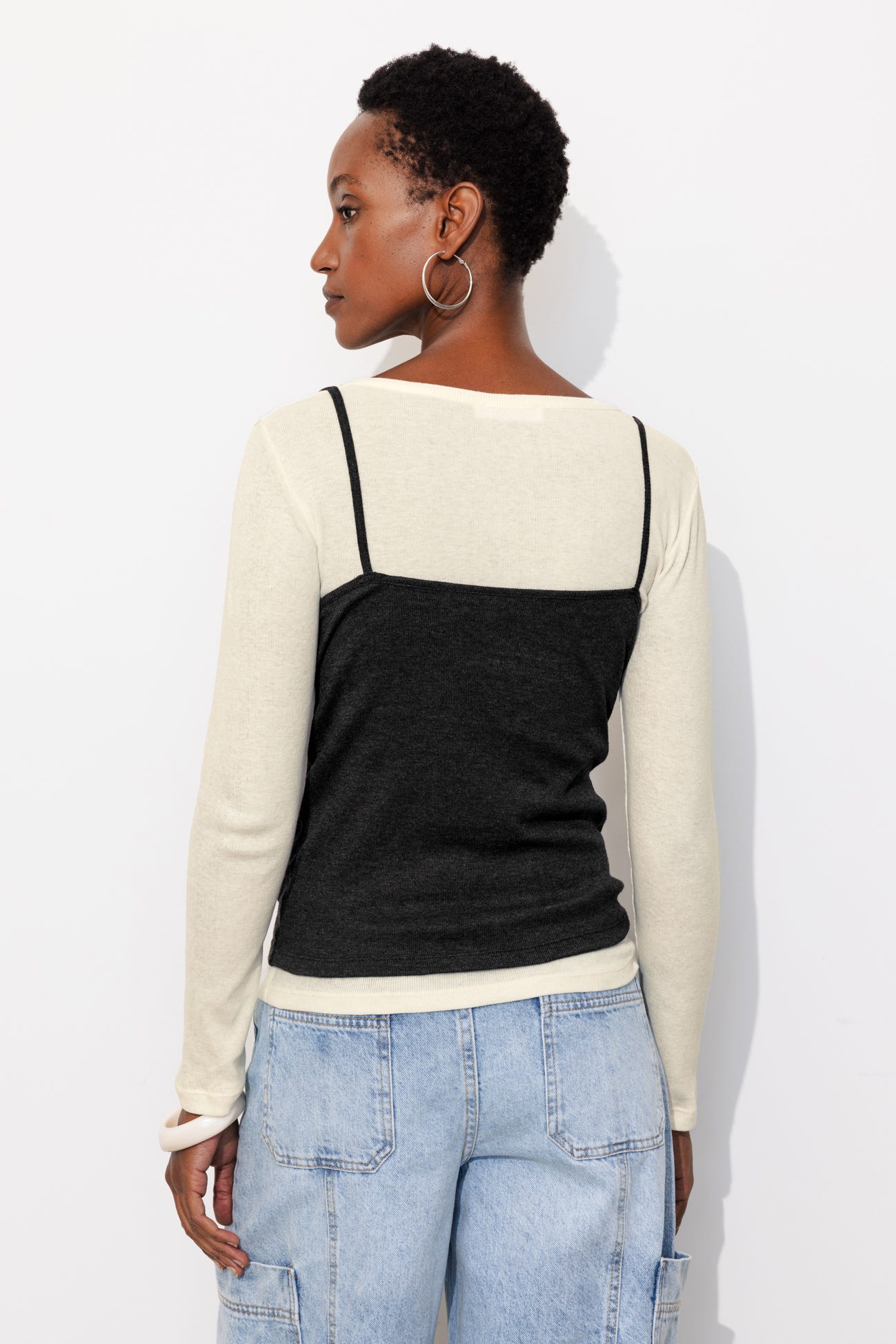 Shirt im Lagenlook