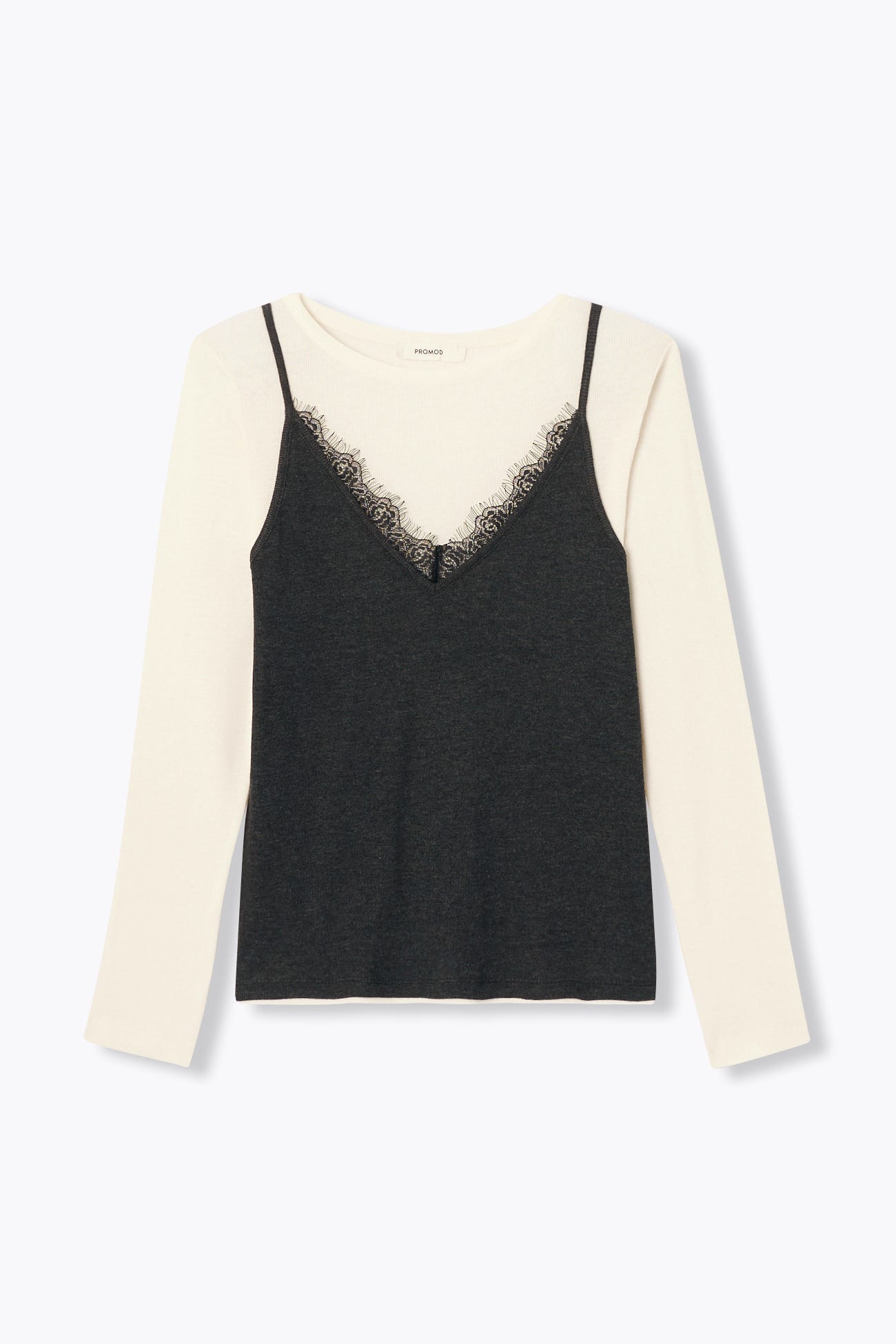 Shirt im Lagenlook