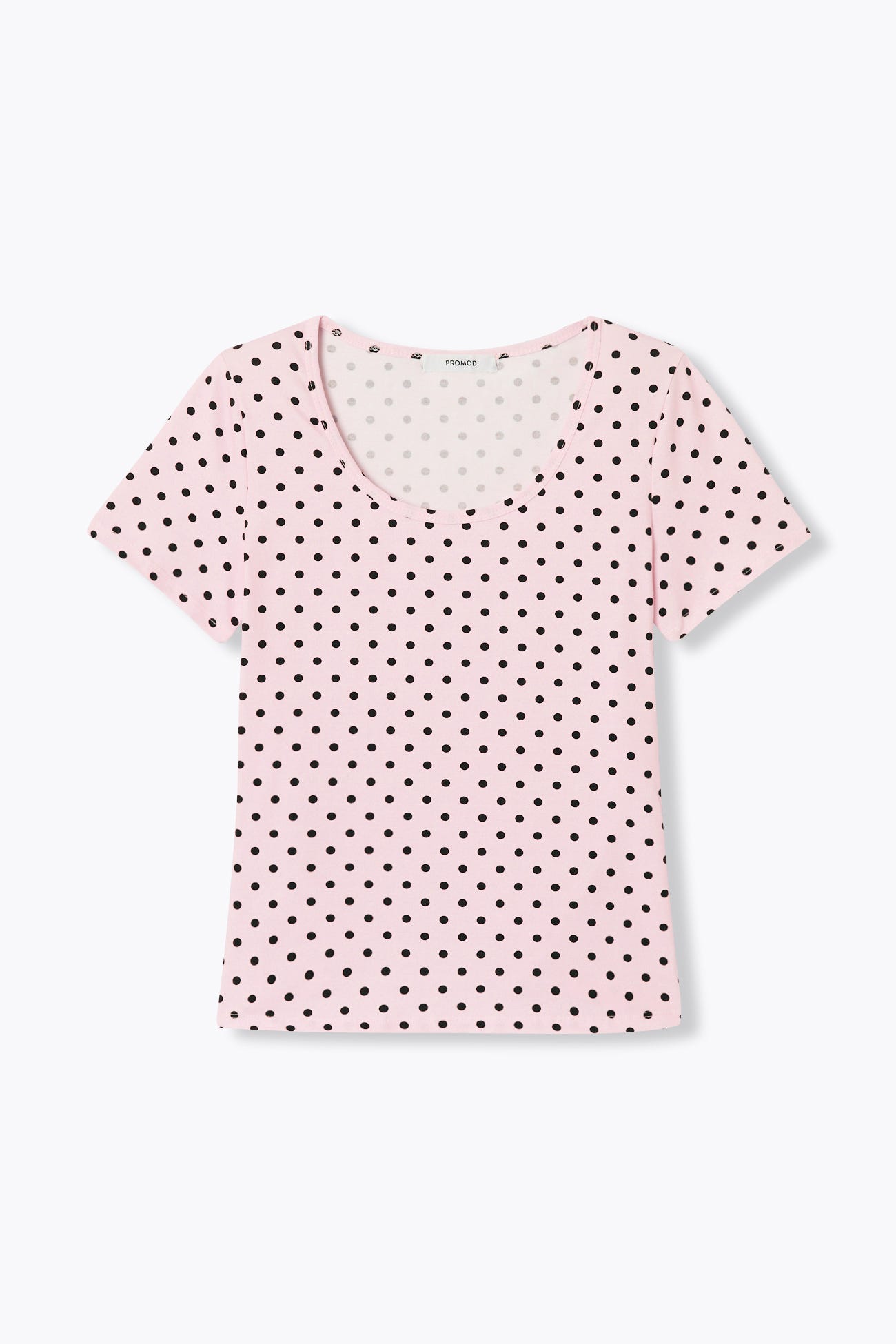 T-shirt stampata collo a oblò
