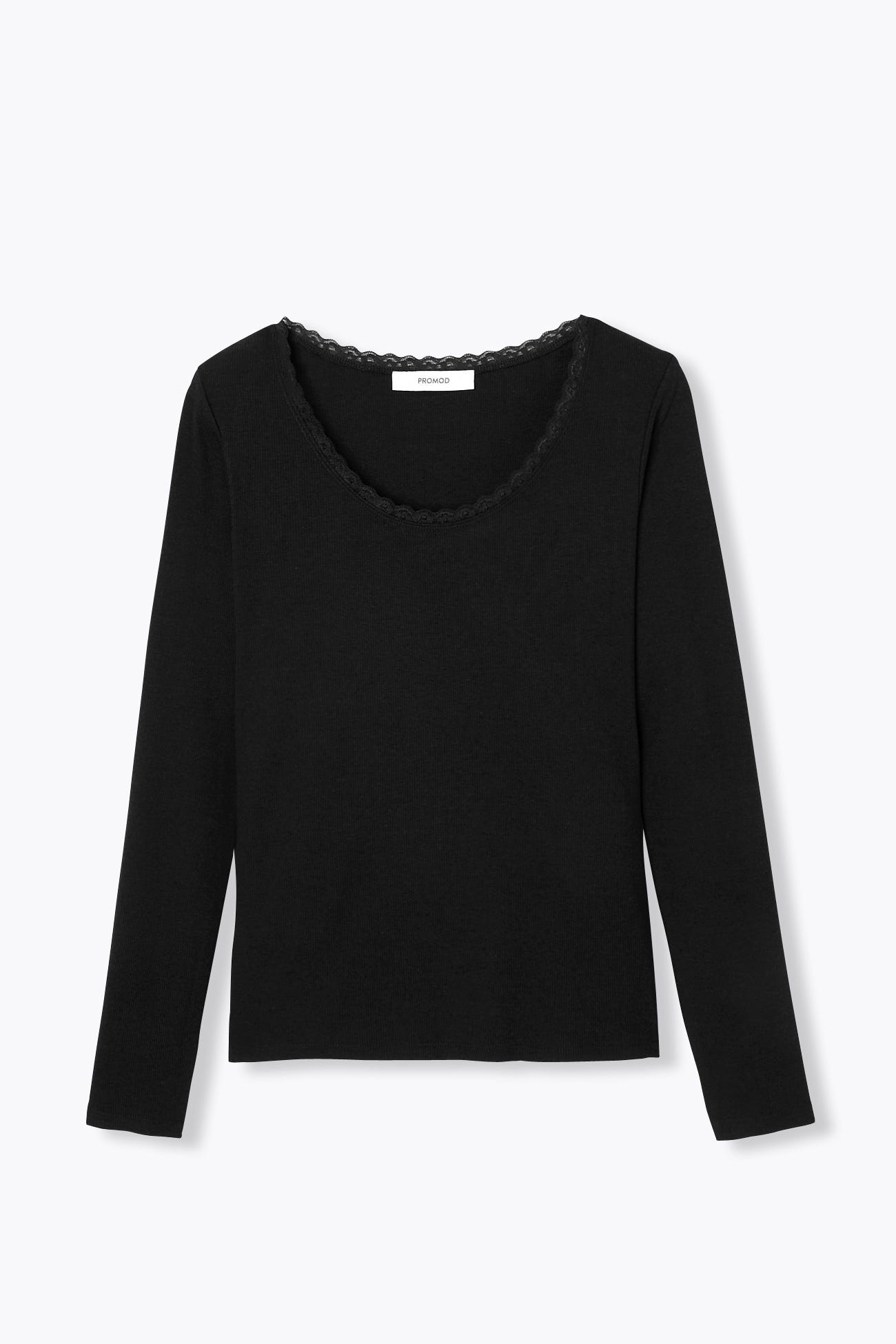 Lace-detail t-shirt