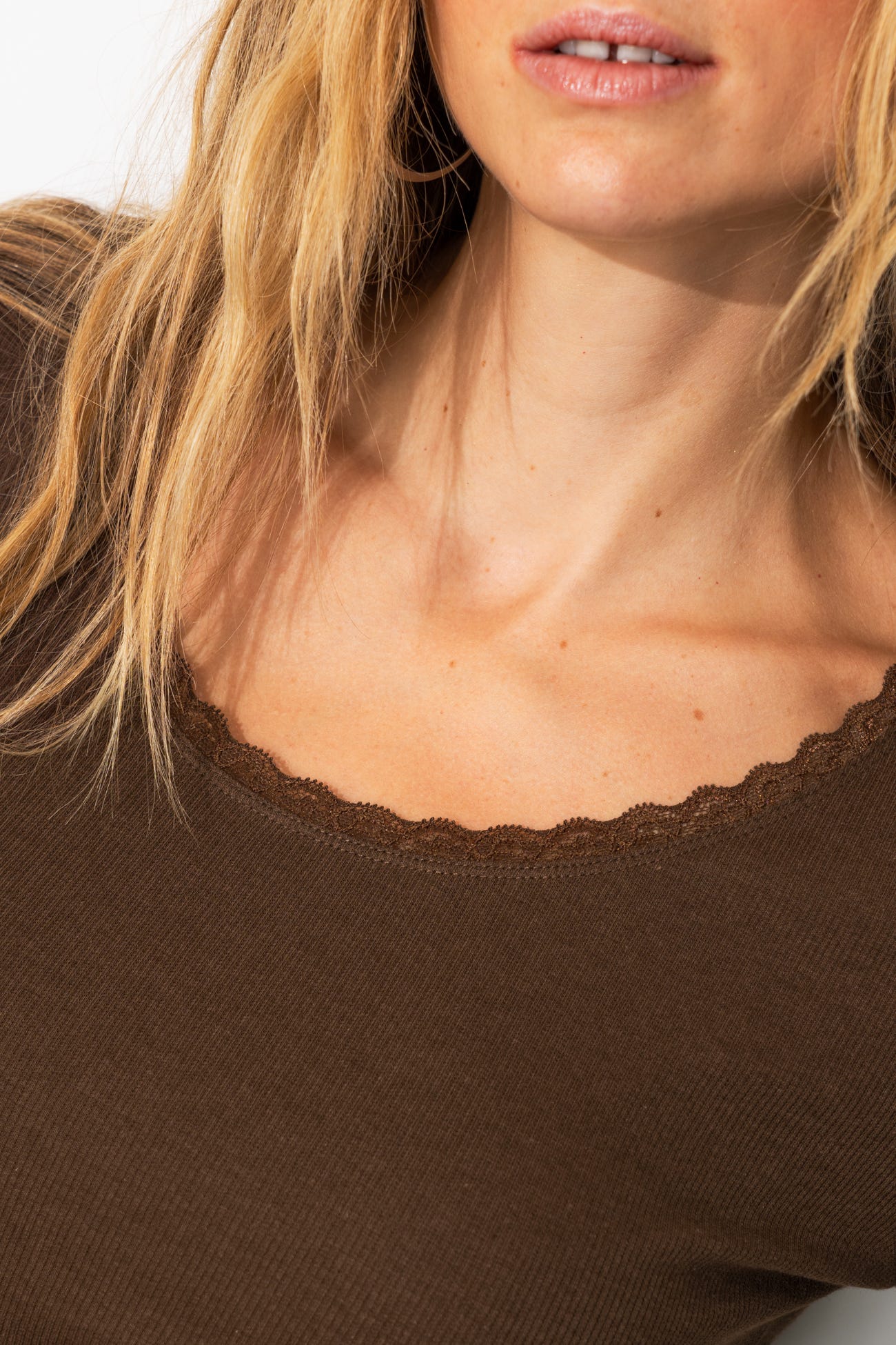 Lace-detail t-shirt