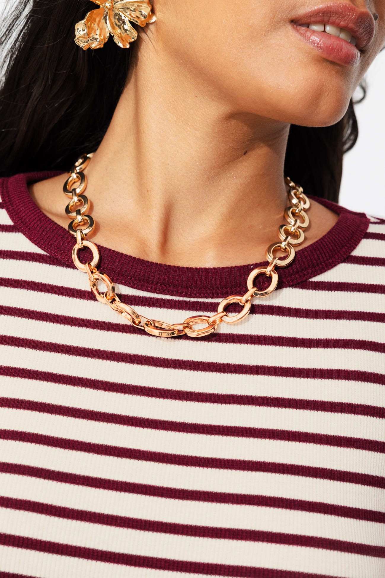 Long-sleeved rib t-shirt