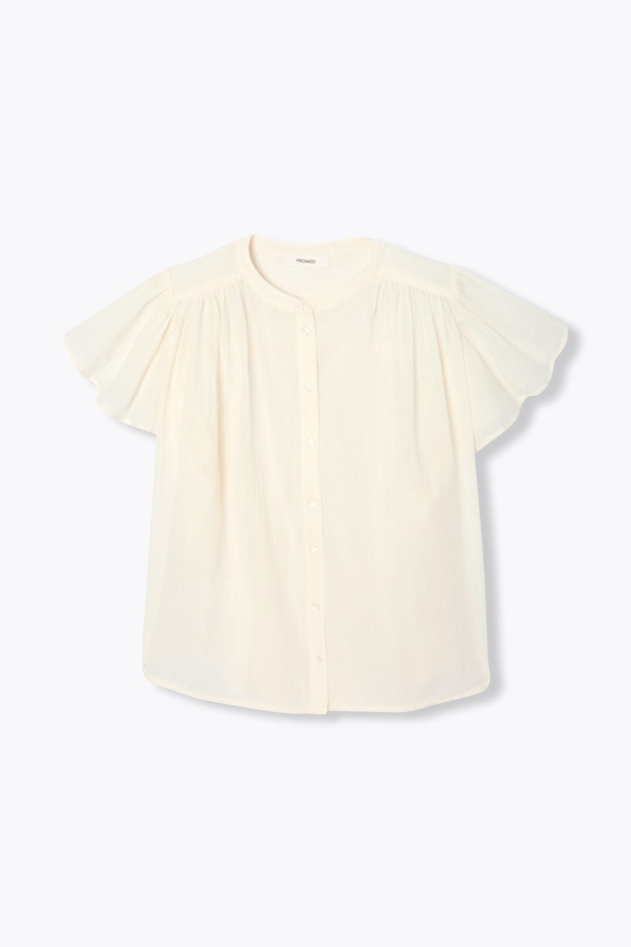 Chemise en cotonnade unie