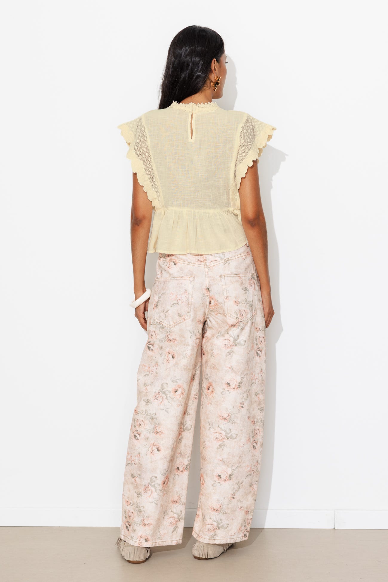 Blouse rétro-romantique Femme