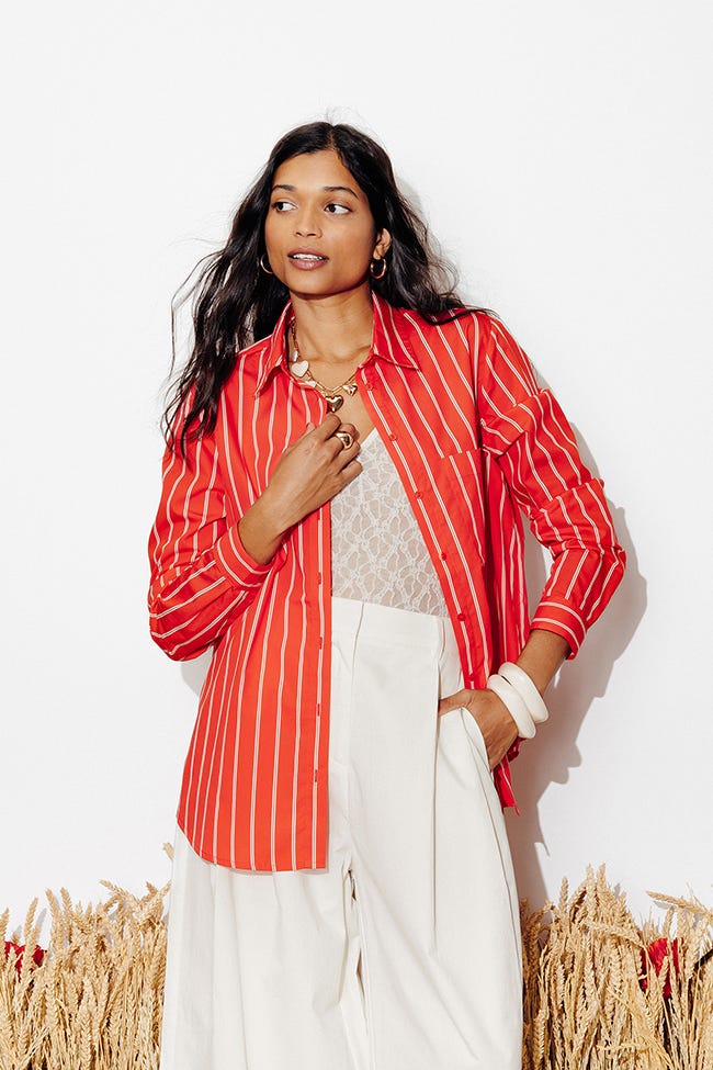 Chemise rayée Femme