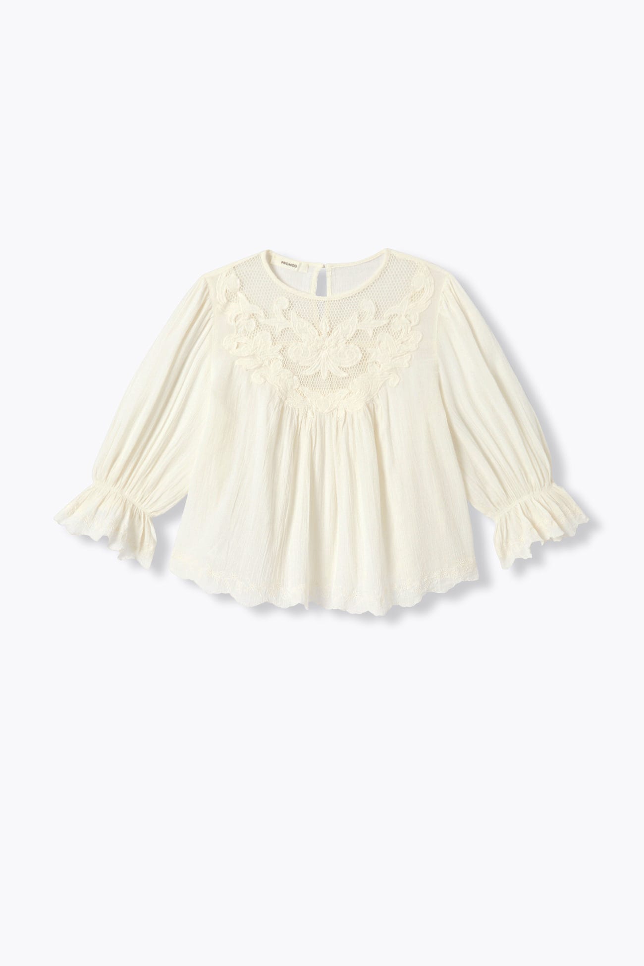 Romantische bestickte Bluse