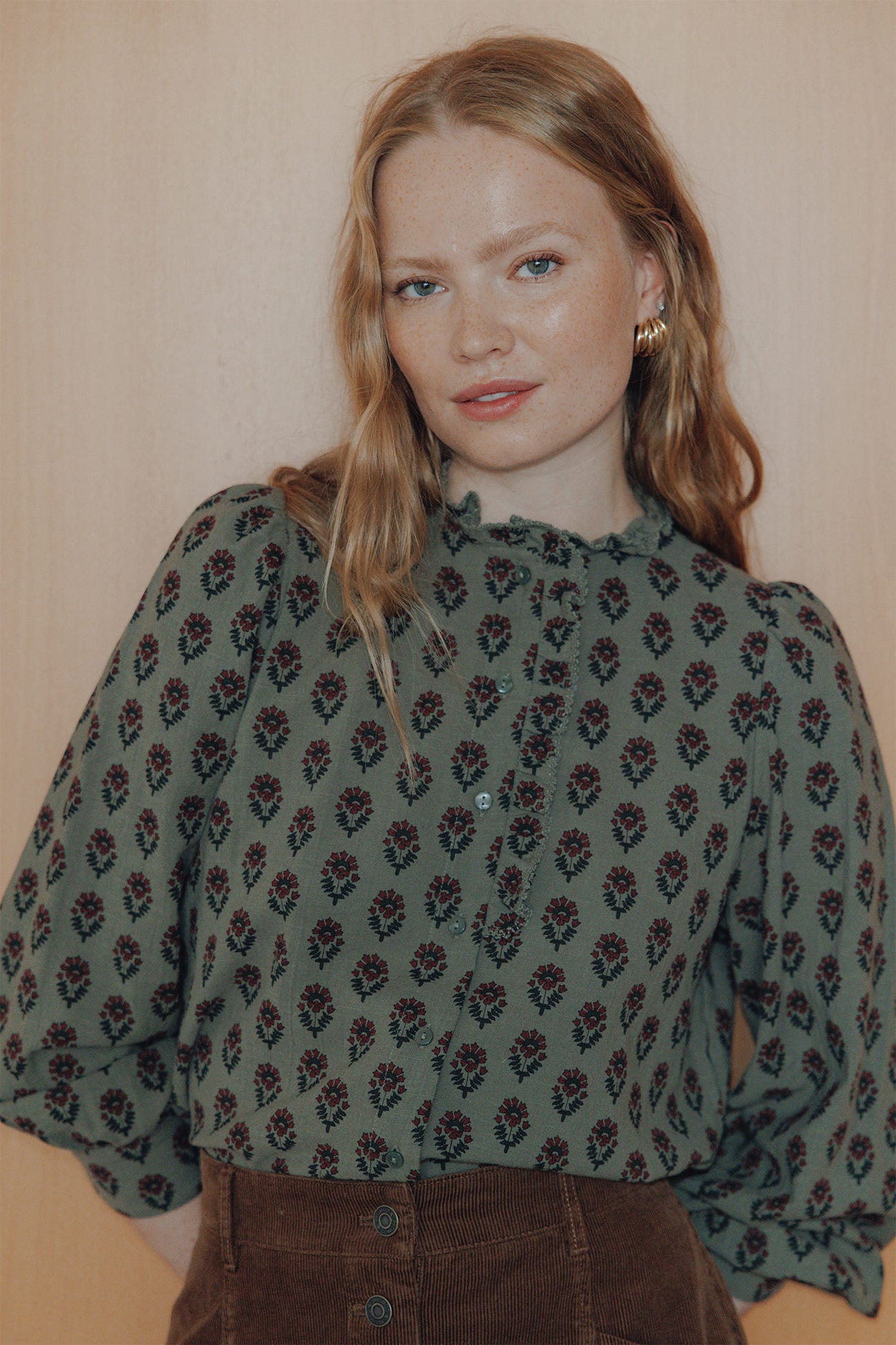 Chemise imprimée en coton