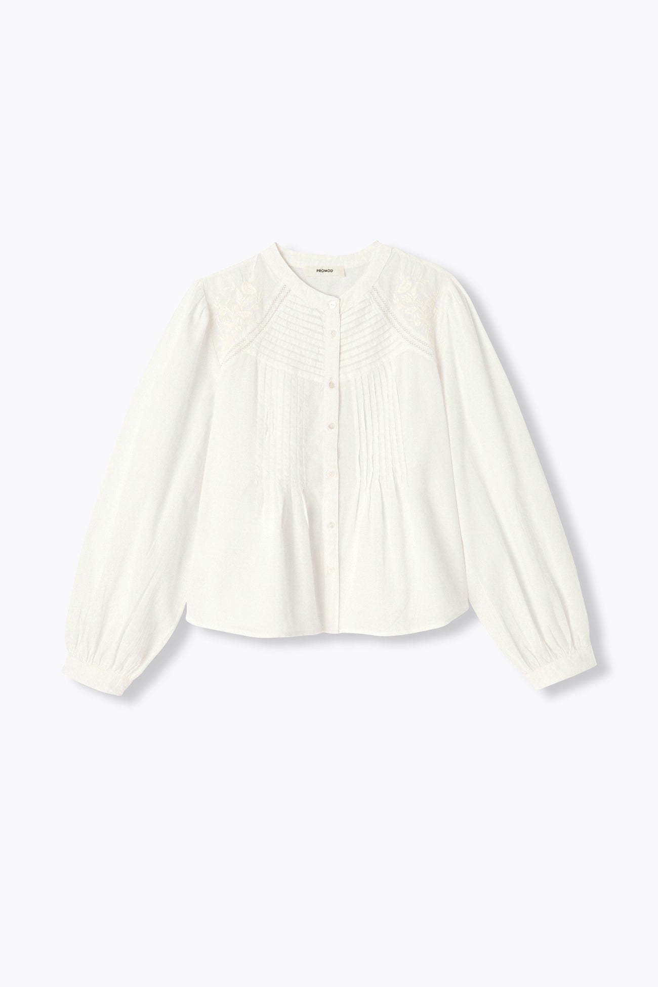 Romantic pleat blouse - Ecru