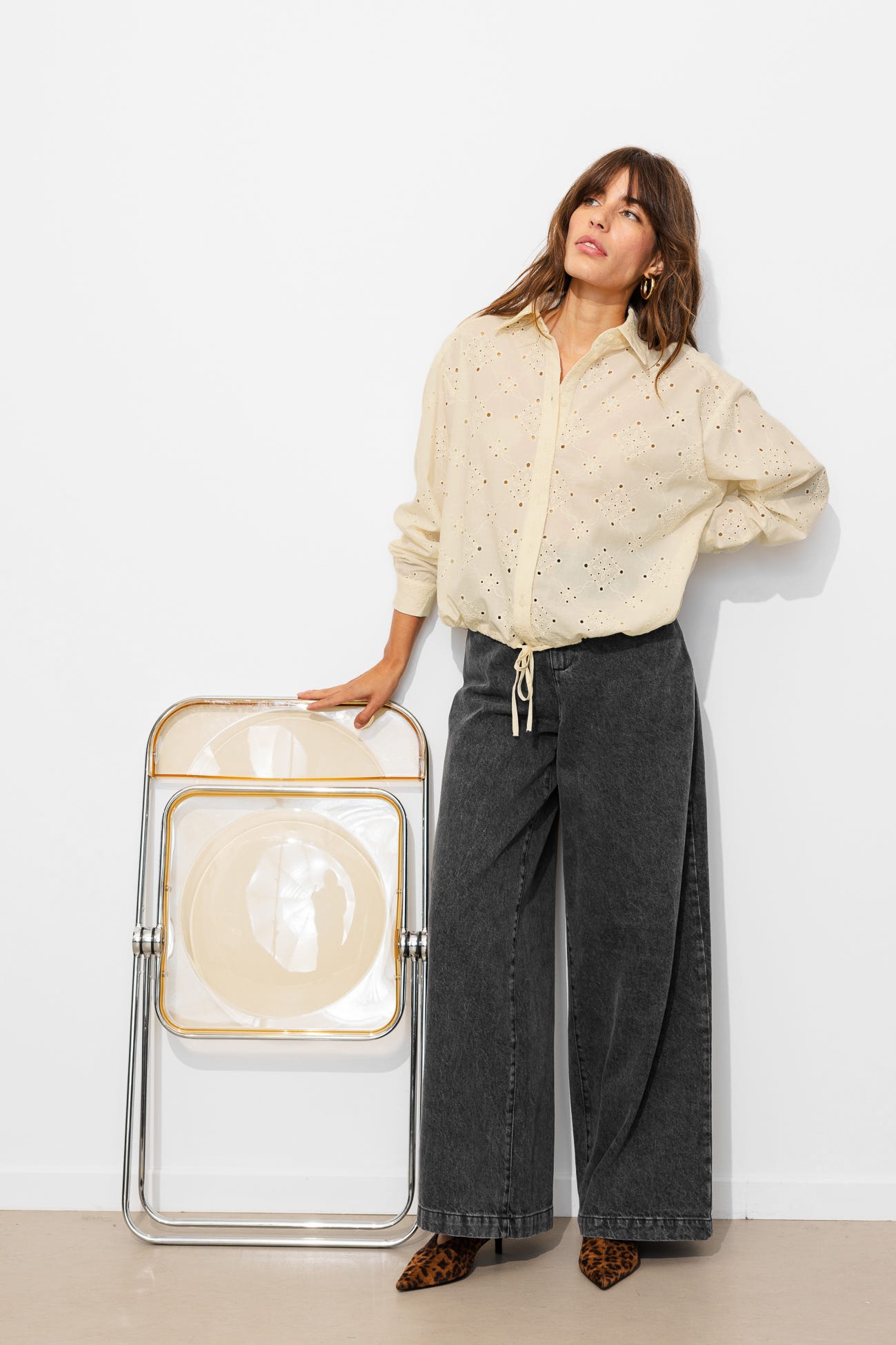 Camisa de bordado inglés