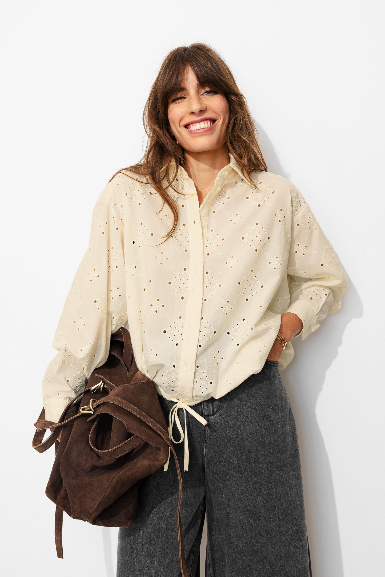 Chemise en broderie anglaise -