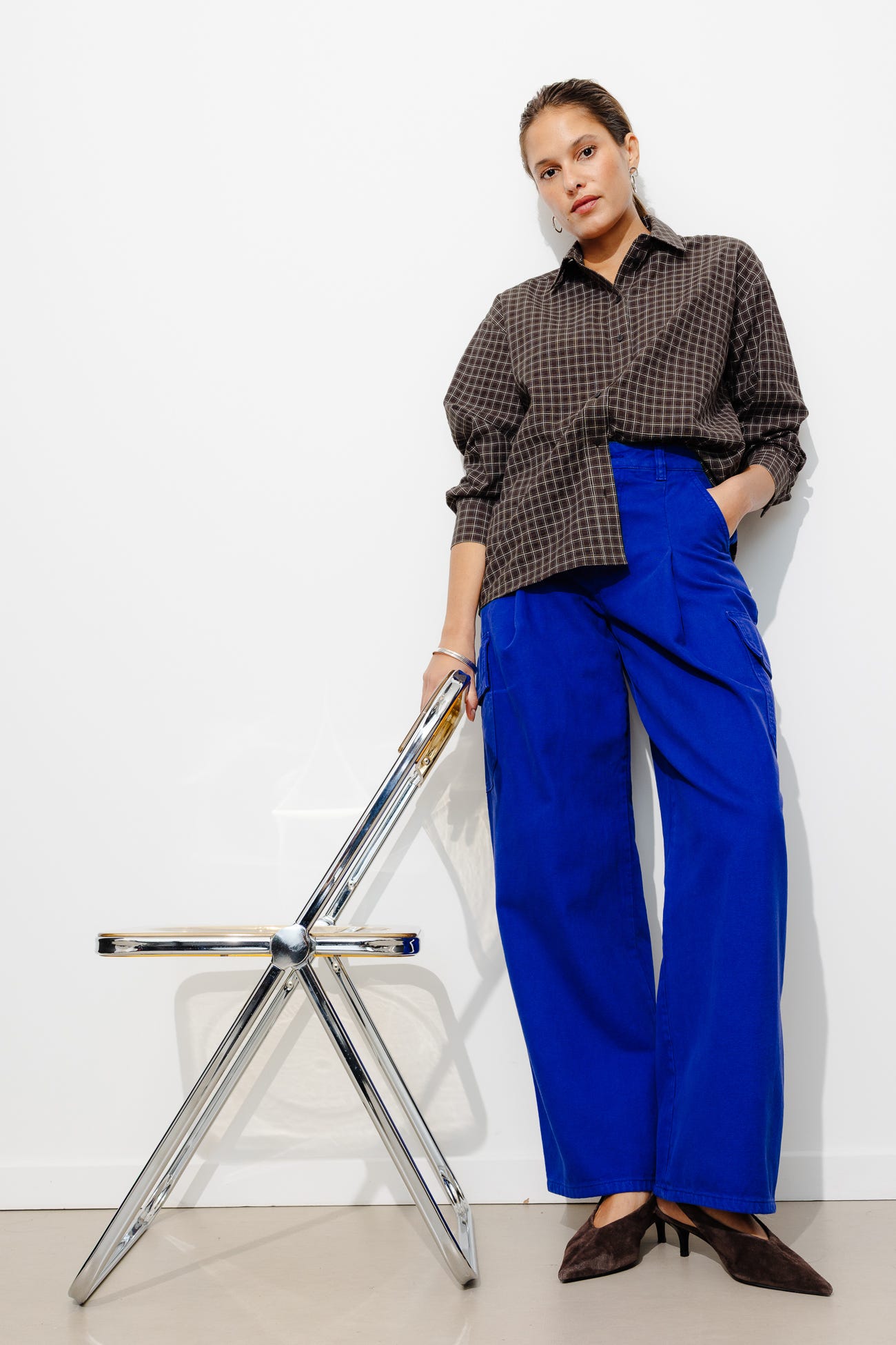 Chemise à carreaux Femme