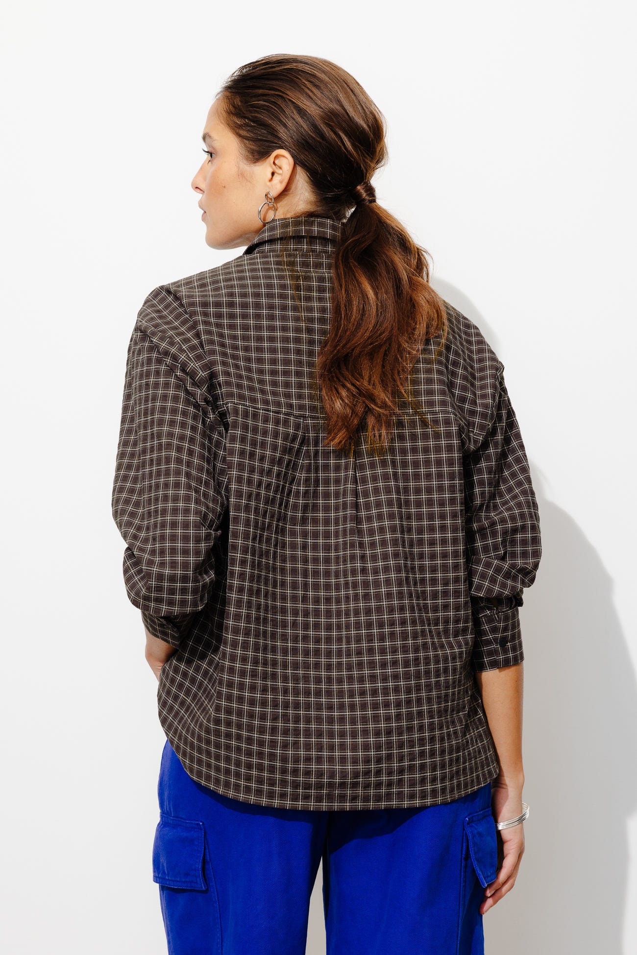Chemise à carreaux Femme