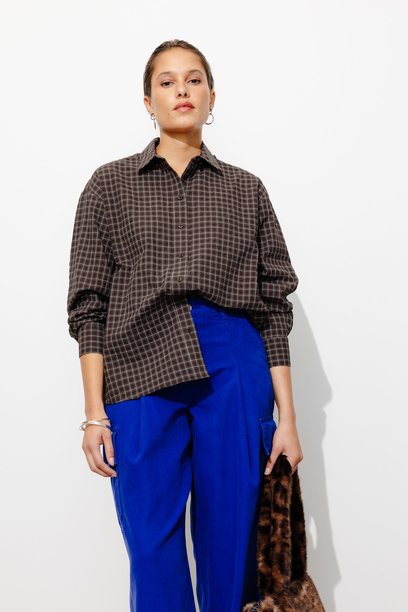Chemise à carreaux Femme
