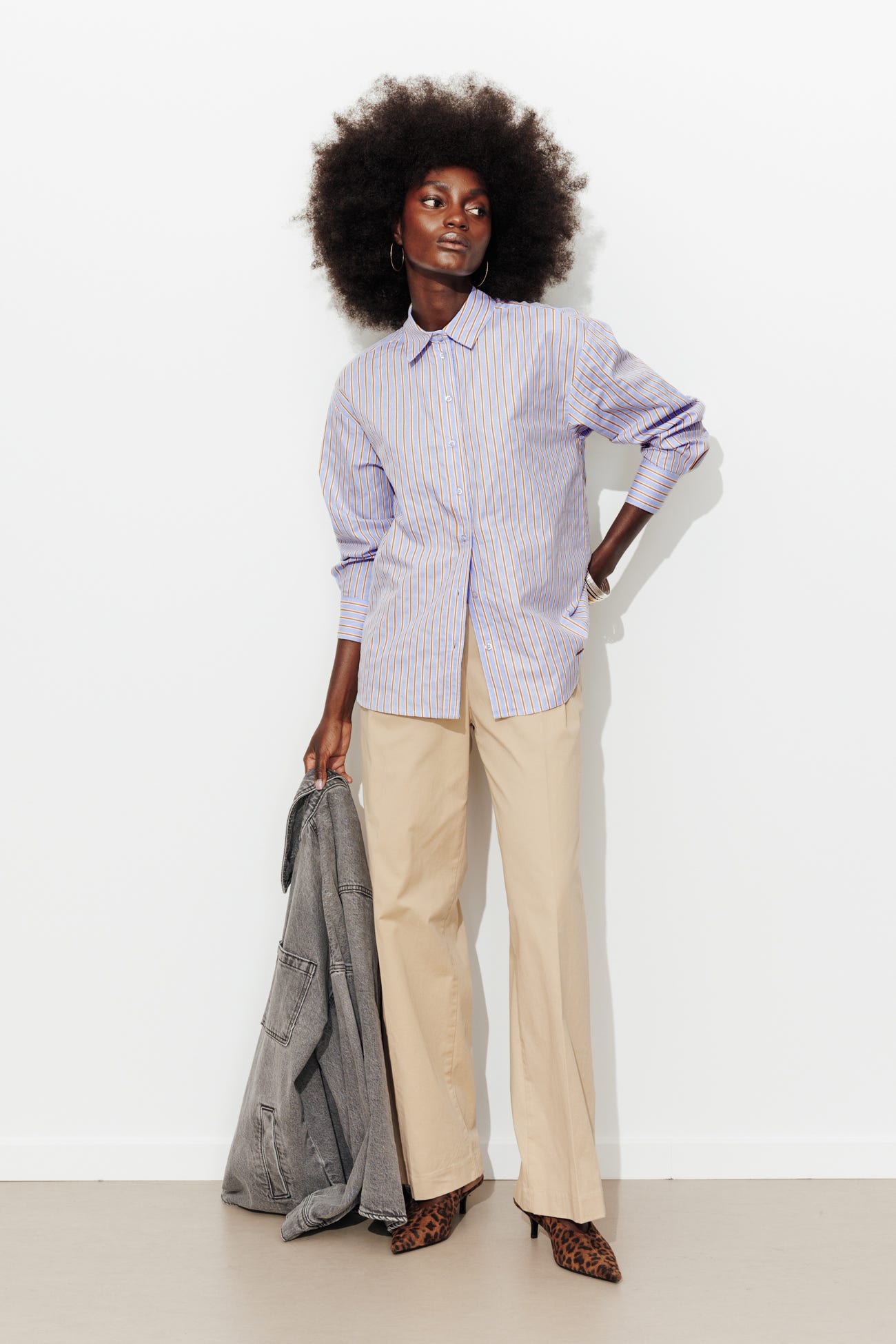 Camisa oversize de rayas