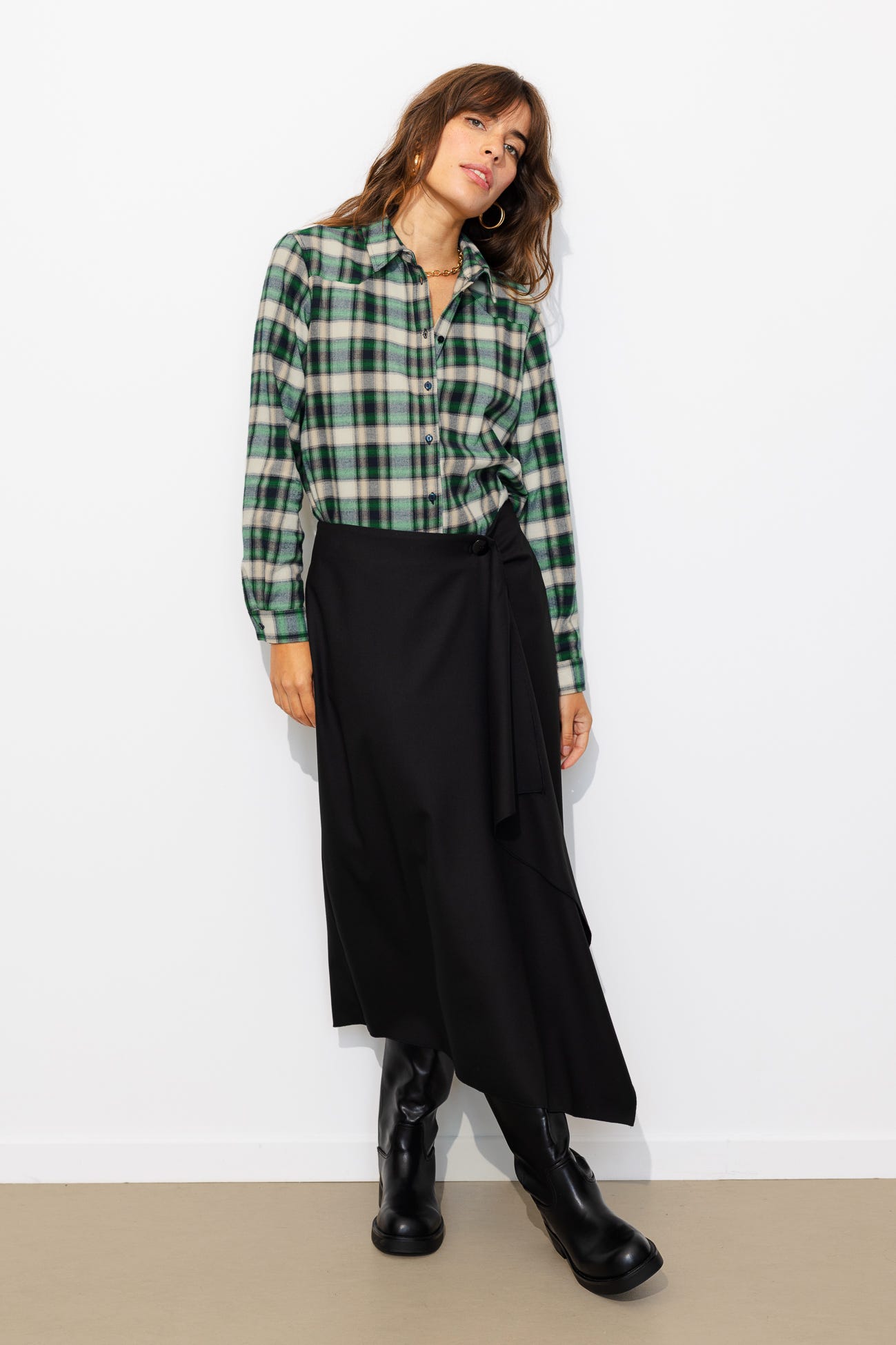 Chemise à carreaux Femme